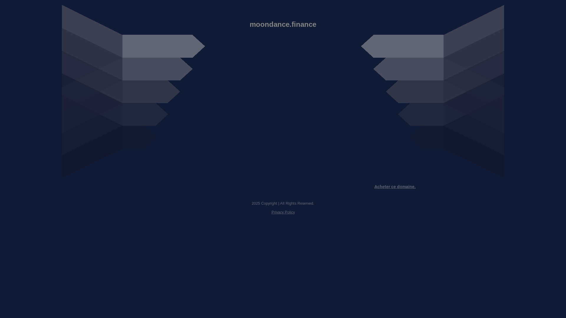 website screenshot of https://moondance.finance/