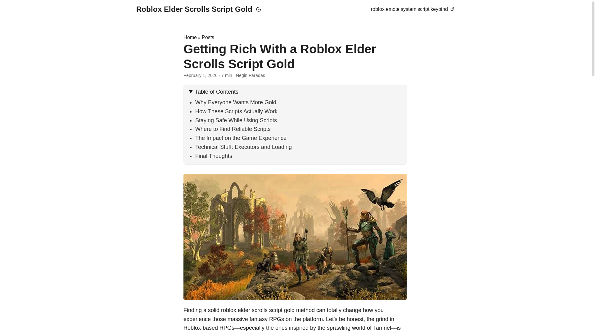 website screenshot of https://roblox-elder-scrolls-script-gold.pages.dev/