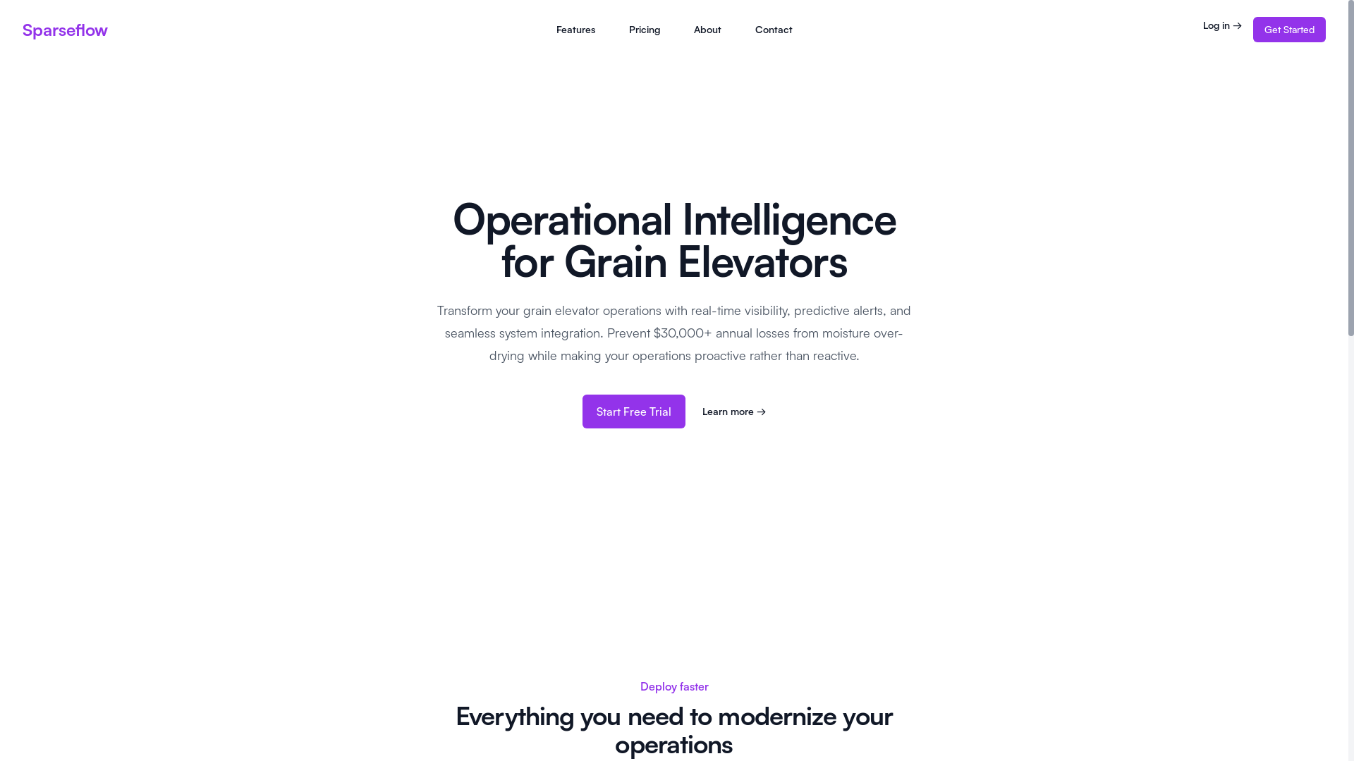 website screenshot of https://sparseflow-frontend.pages.dev/