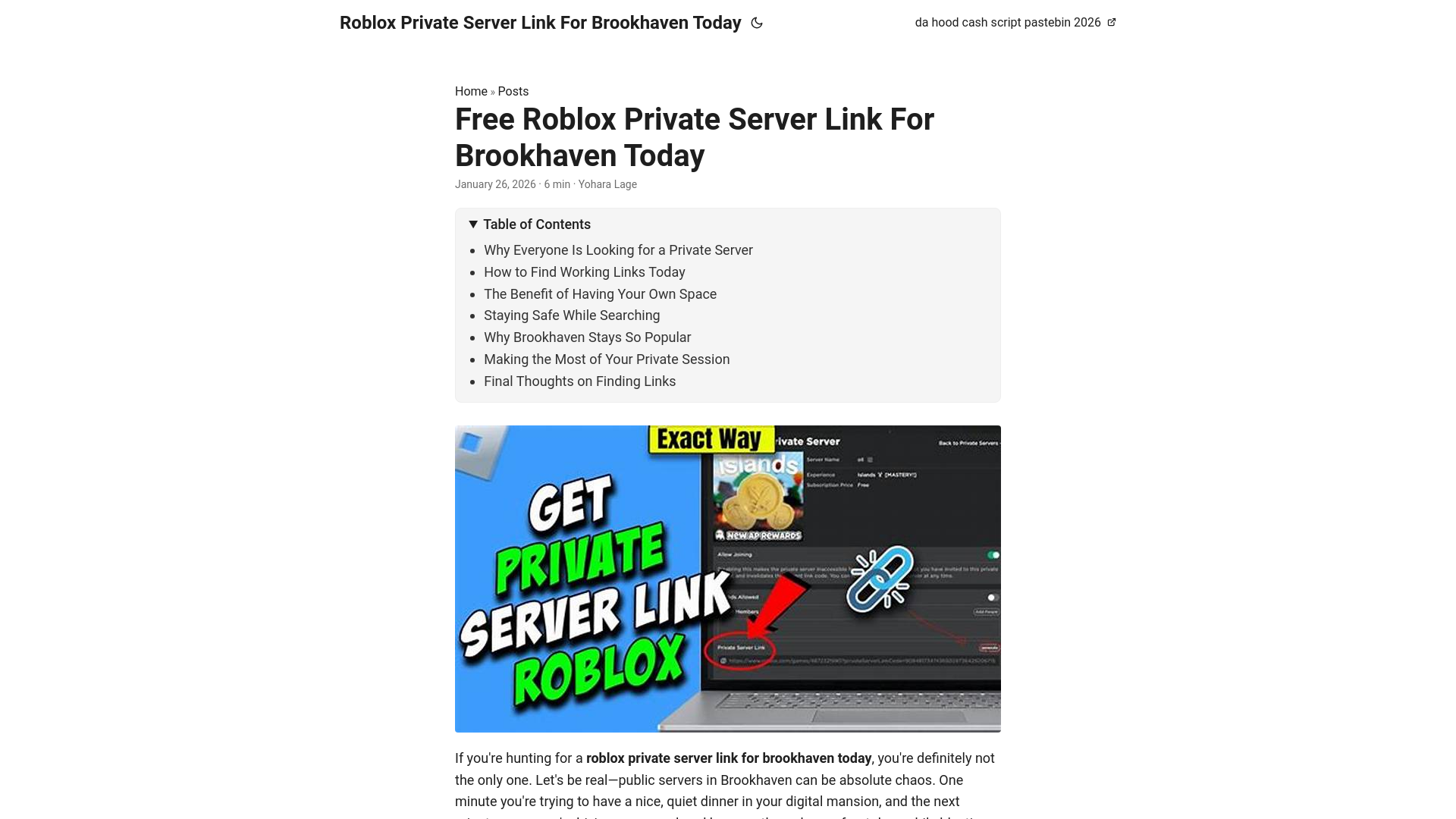 website screenshot of https://roblox-private-server-link-for-brookhaven-today.pages.dev/