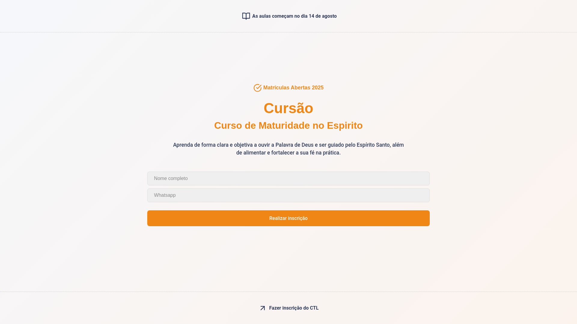 website screenshot of https://igrejavideiraporangatu.com/