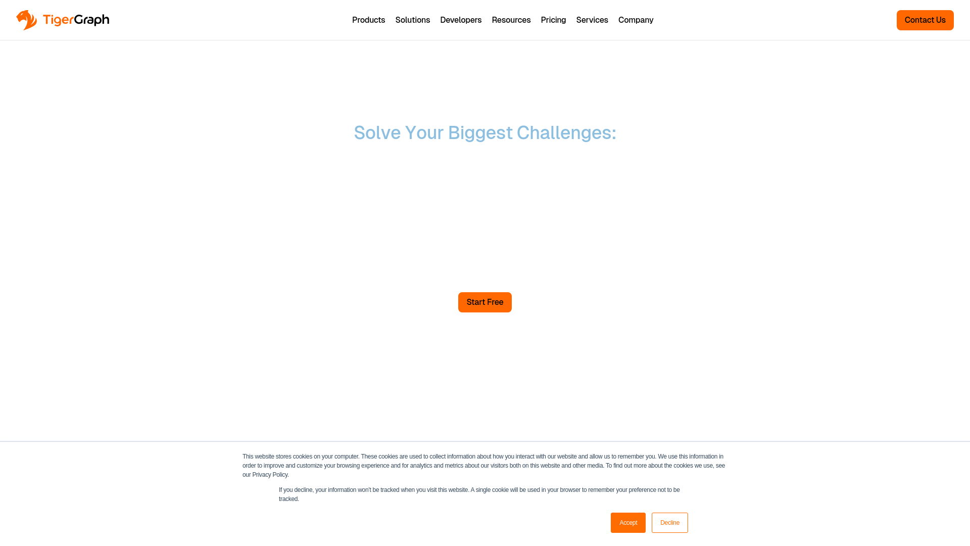 website screenshot of https://starttigergraph.com