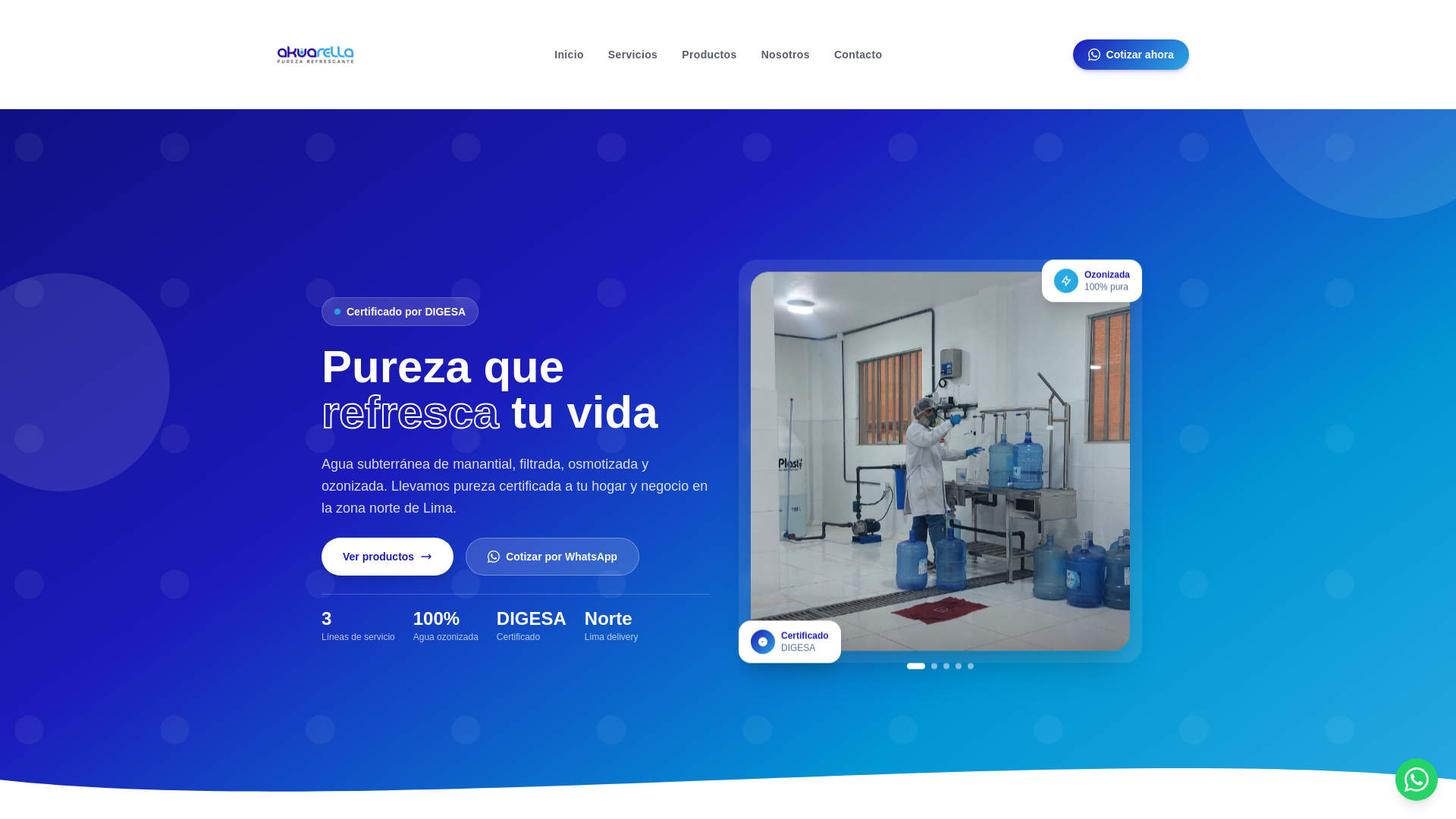 website screenshot of https://aguaakuarella.com/