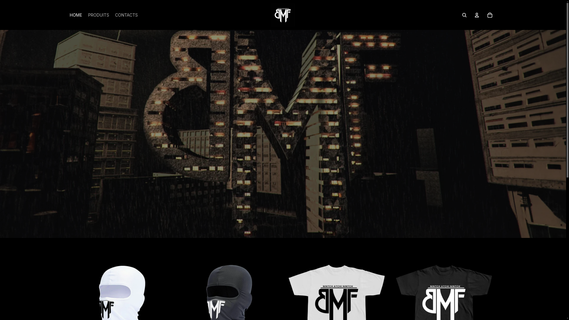 website screenshot of https://bmfstore.fr/