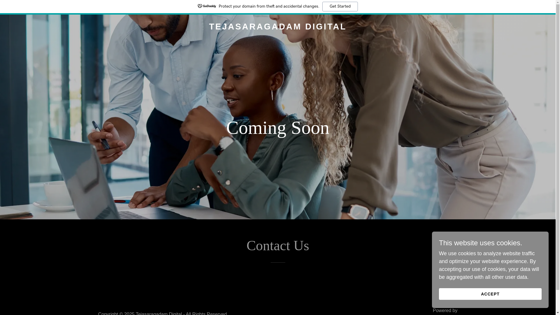 website screenshot of https://tejasaragadam.digital/