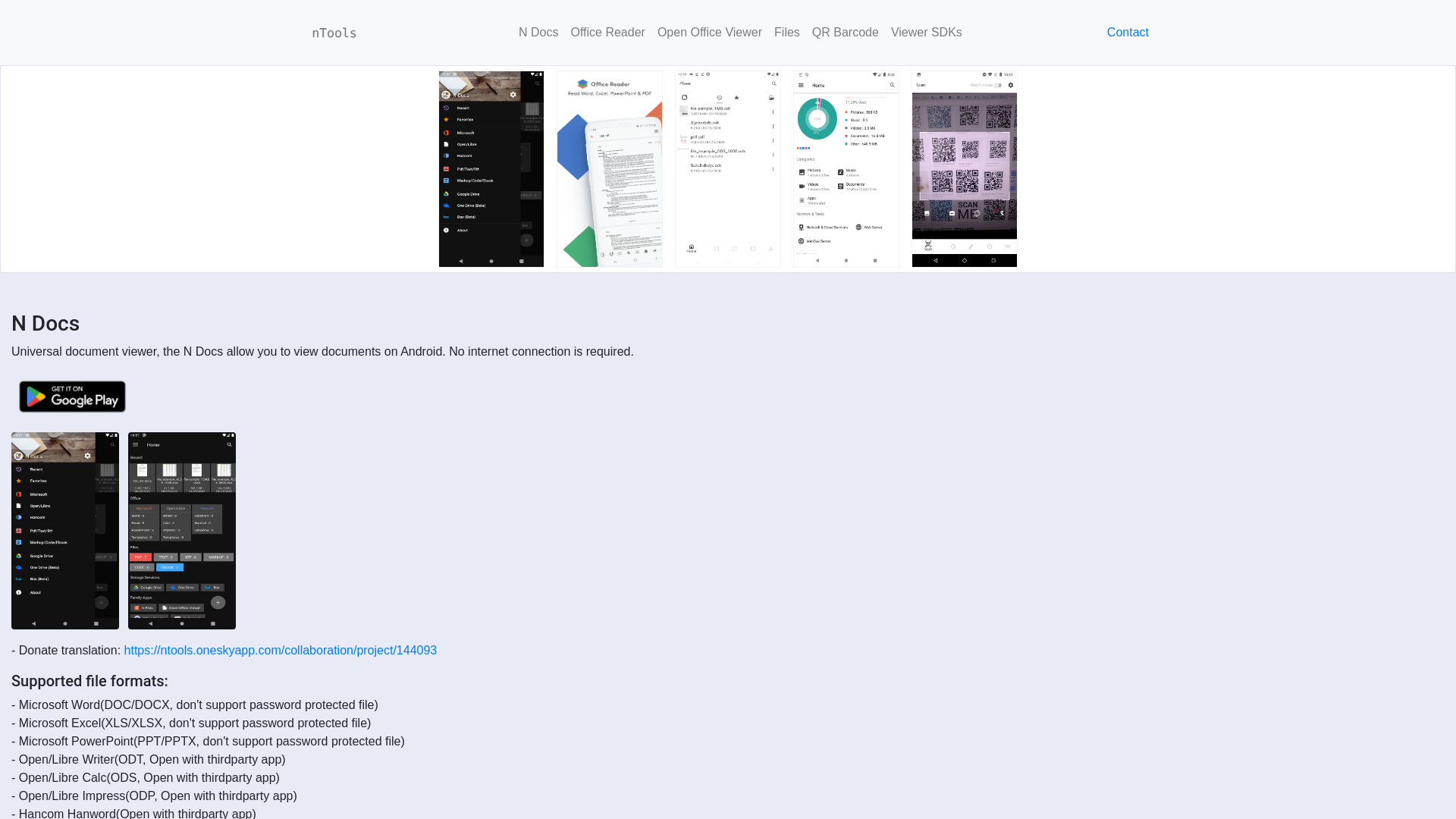 website screenshot of http://www.ntoolslab.com/