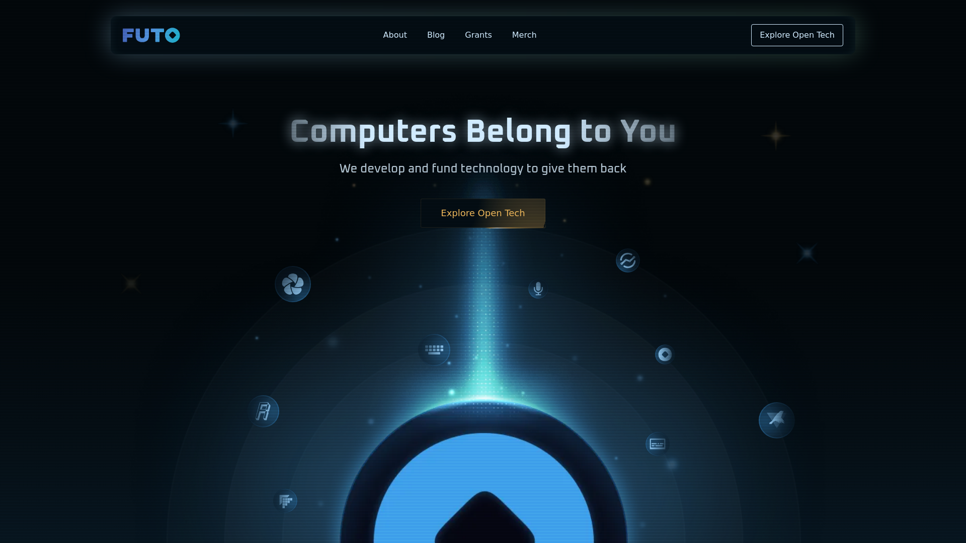 website screenshot of https://futo.org/