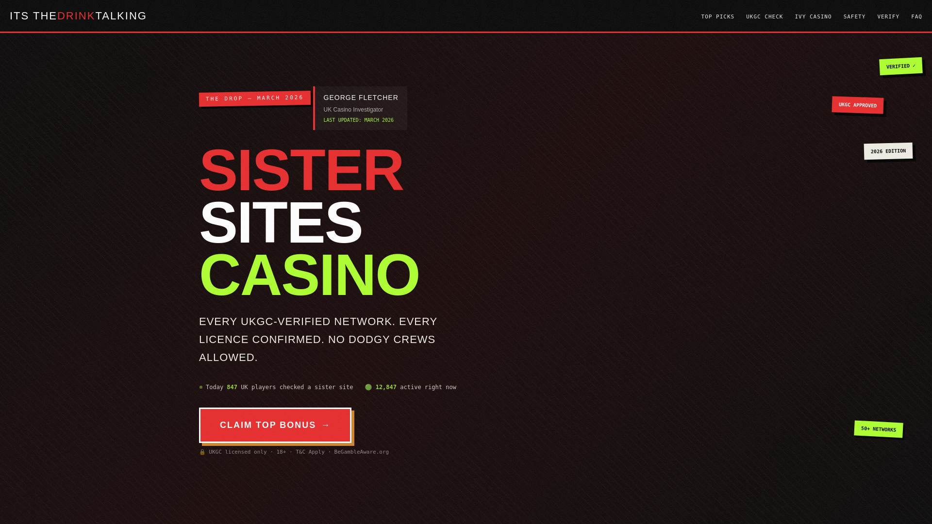 website screenshot of https://itsthedrinktalking.pages.dev/