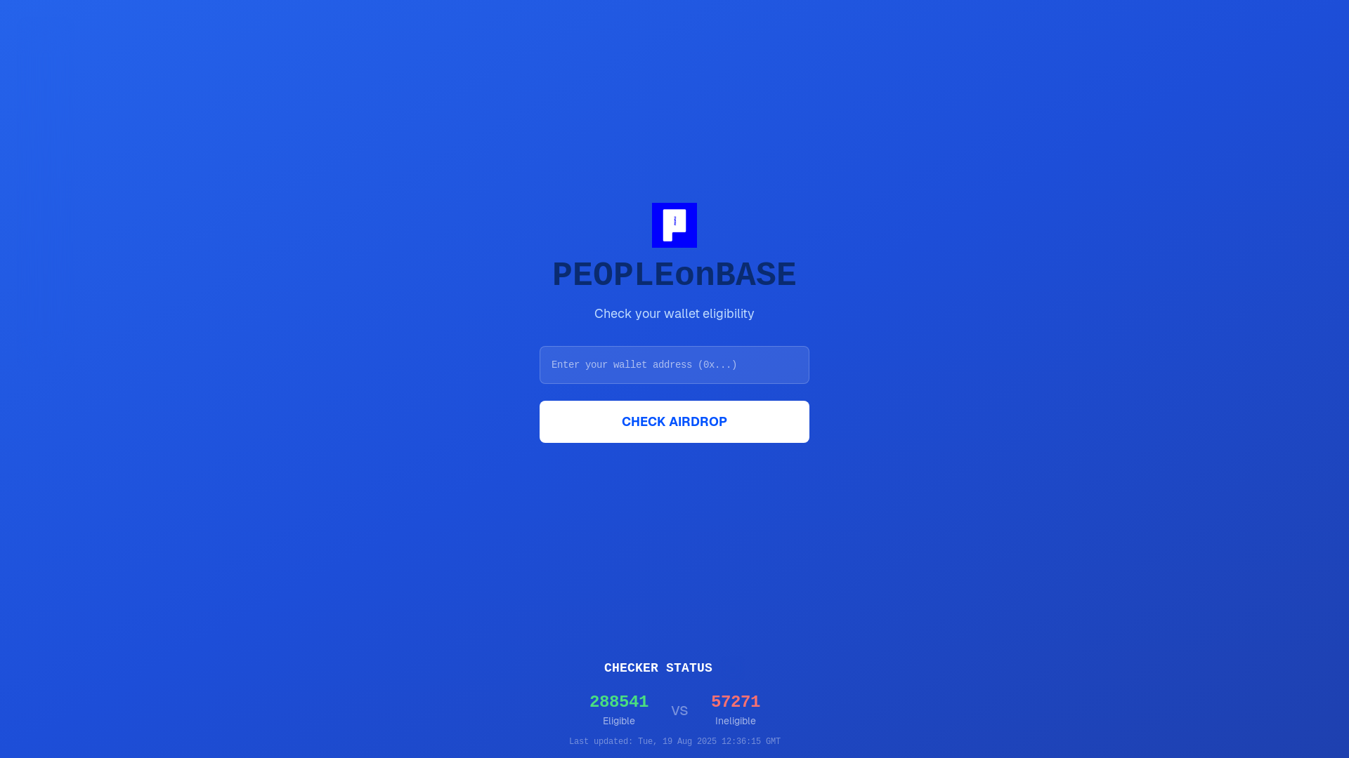 website screenshot of https://peopleonbase.xyz/?ref=0x15f044145C1DF54304f66fD9D59Ac8cF0C35cDFA