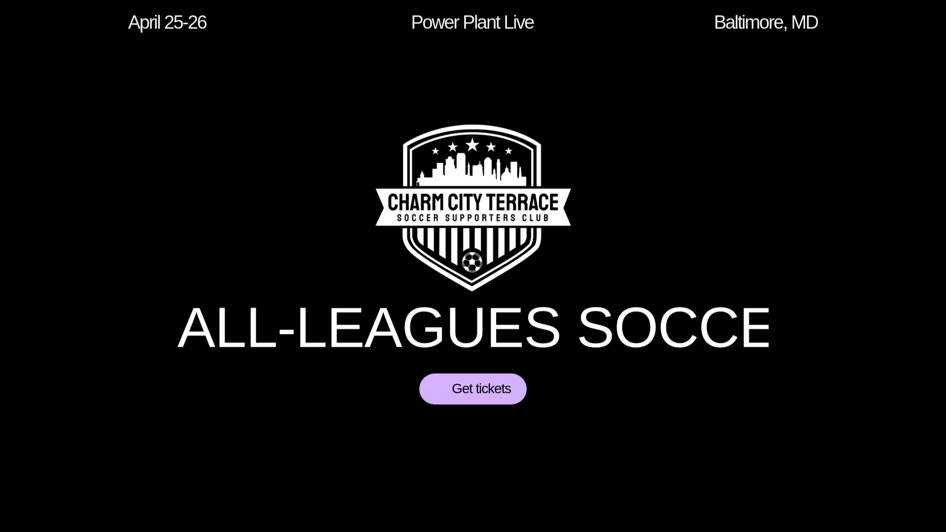 website screenshot of https://charmcityterrace.com