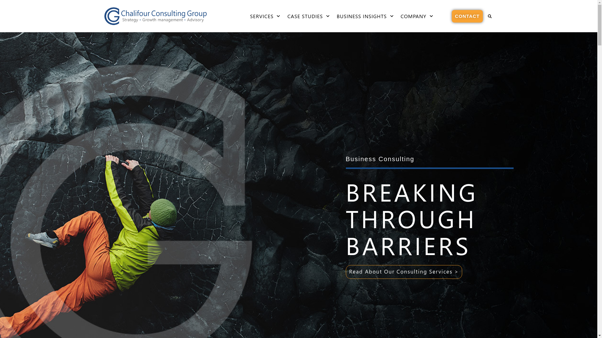 website screenshot of https://chalifourconsult.com/