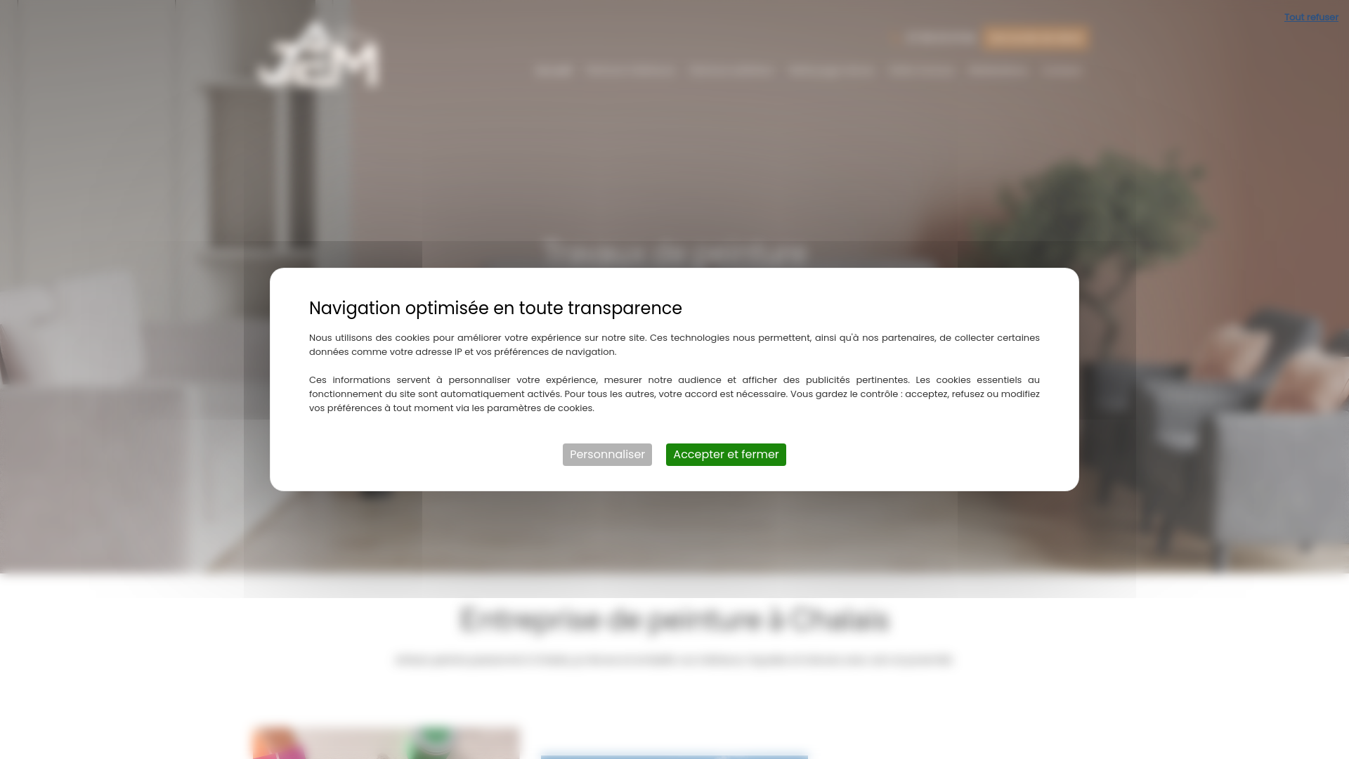 website screenshot of https://artisan-jem.fr/