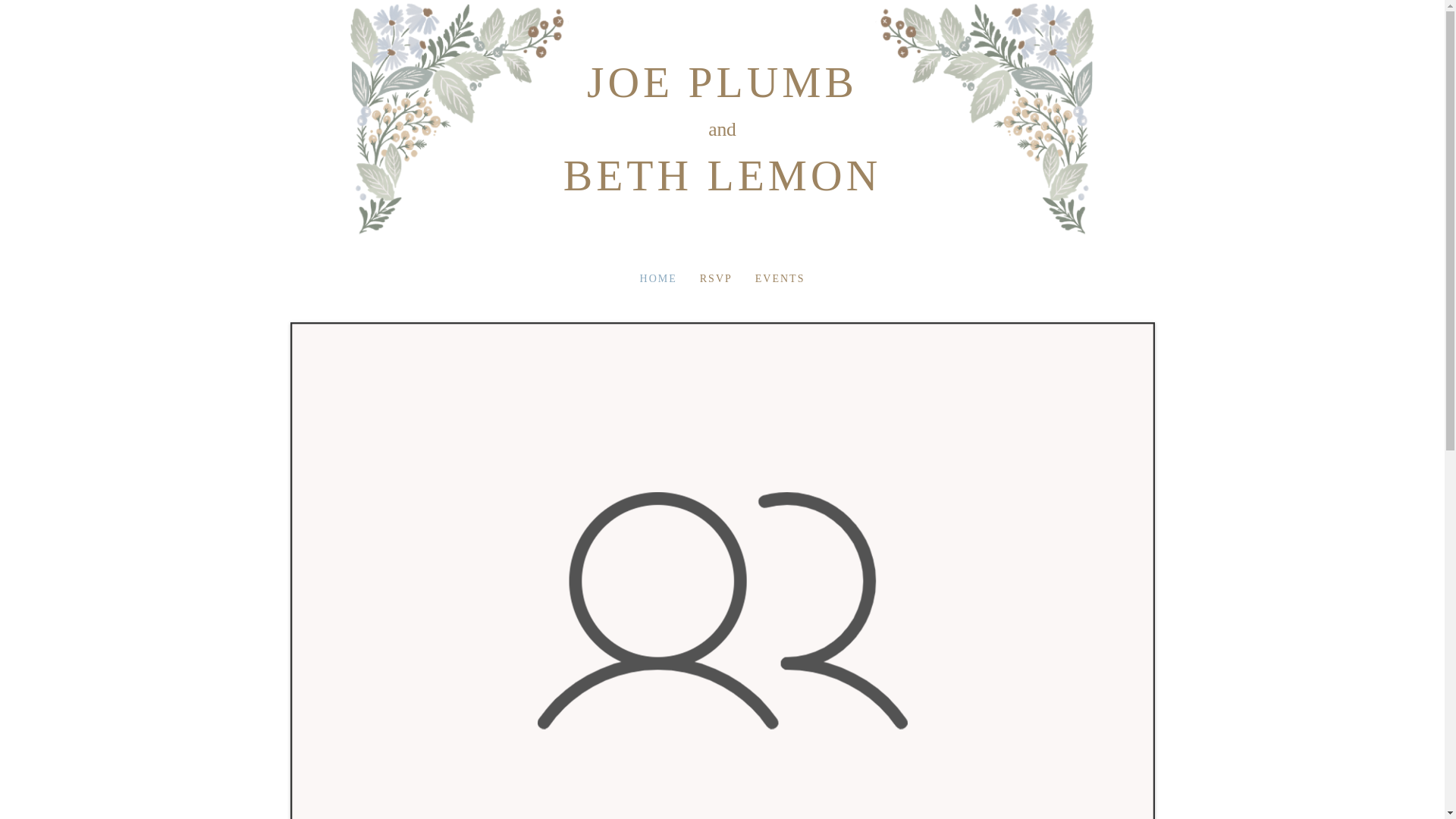 website screenshot of https://bethandjoe.com/