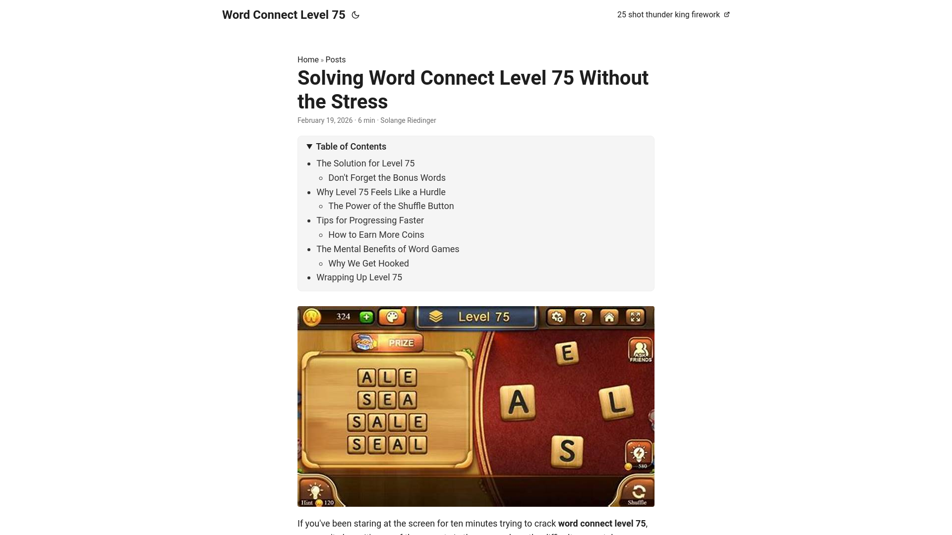 website screenshot of https://word-connect-level-75.pages.dev/