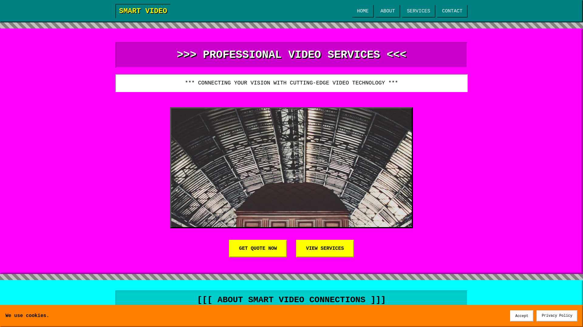 website screenshot of https://smartvideoconnections.shop