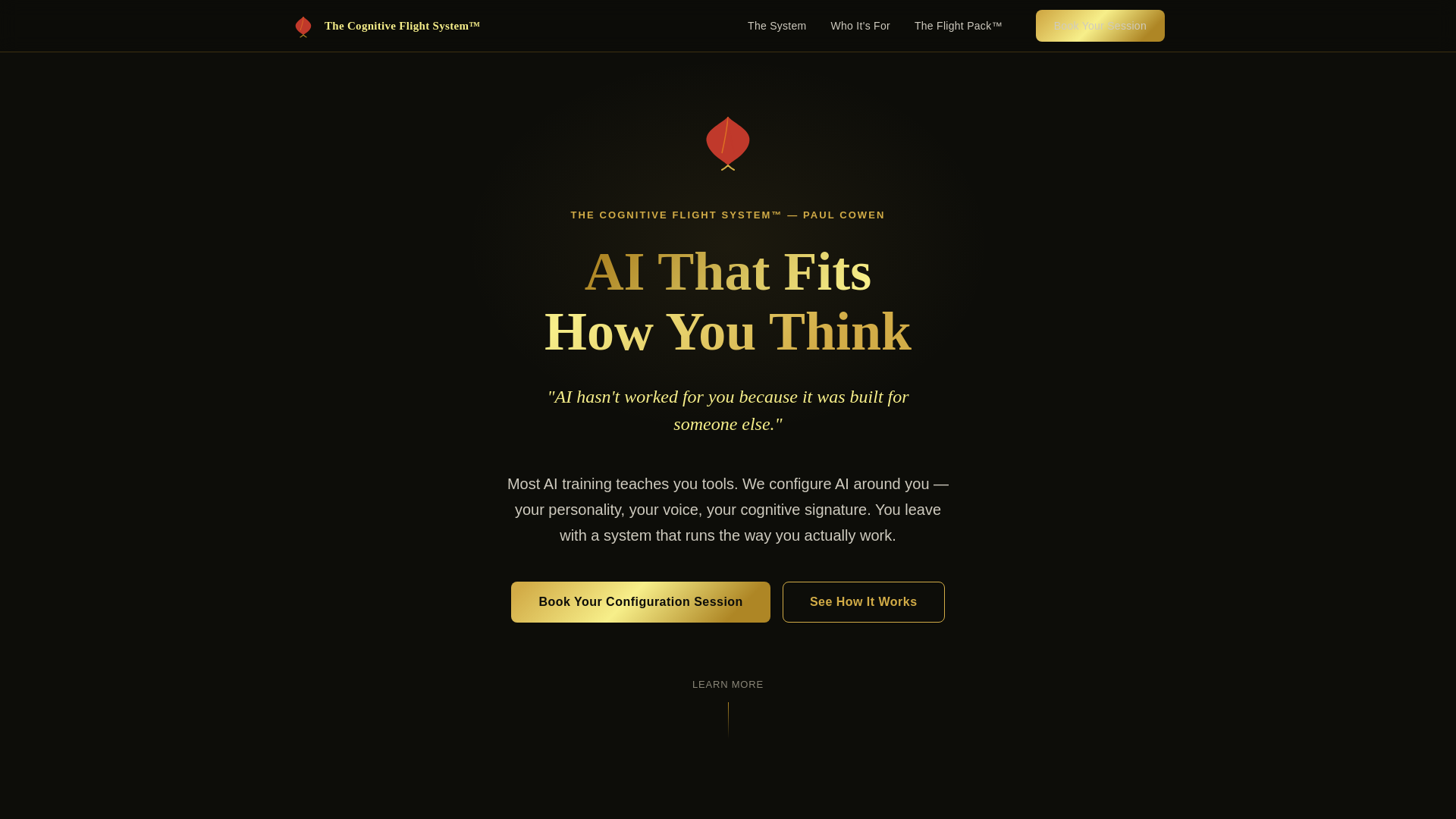 website screenshot of https://cognitive-flight-system.pages.dev/