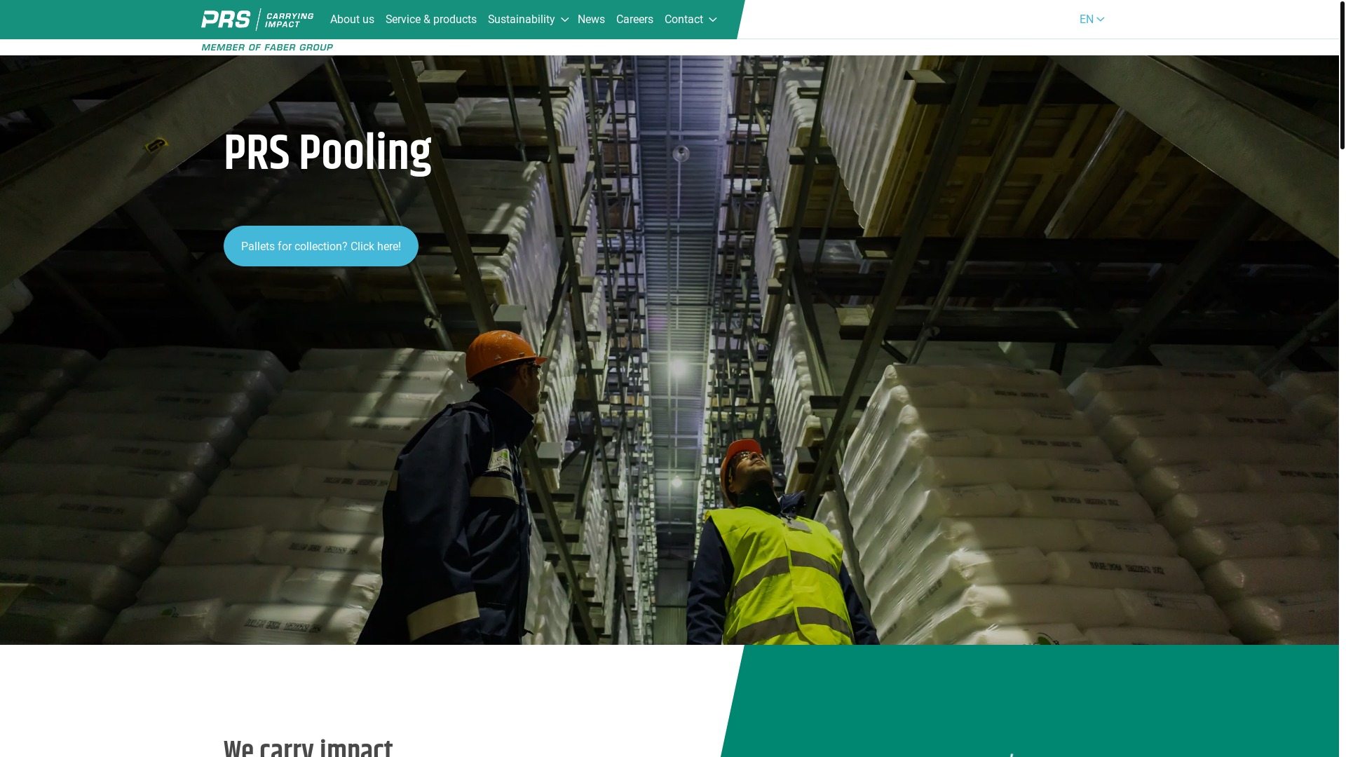 website screenshot of https://prs-pooling.at/