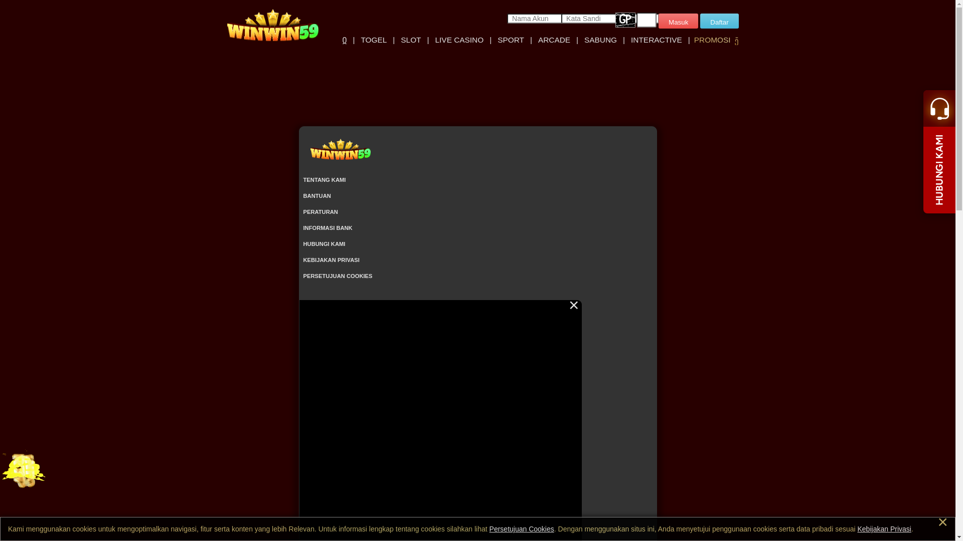 website screenshot of https://login-segera-bonus-melimpah.pages.dev/