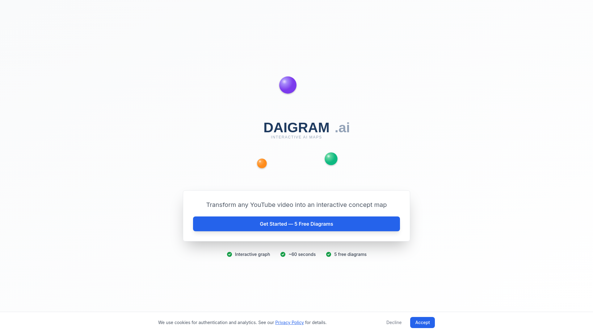 website screenshot of https://daigram.ai/