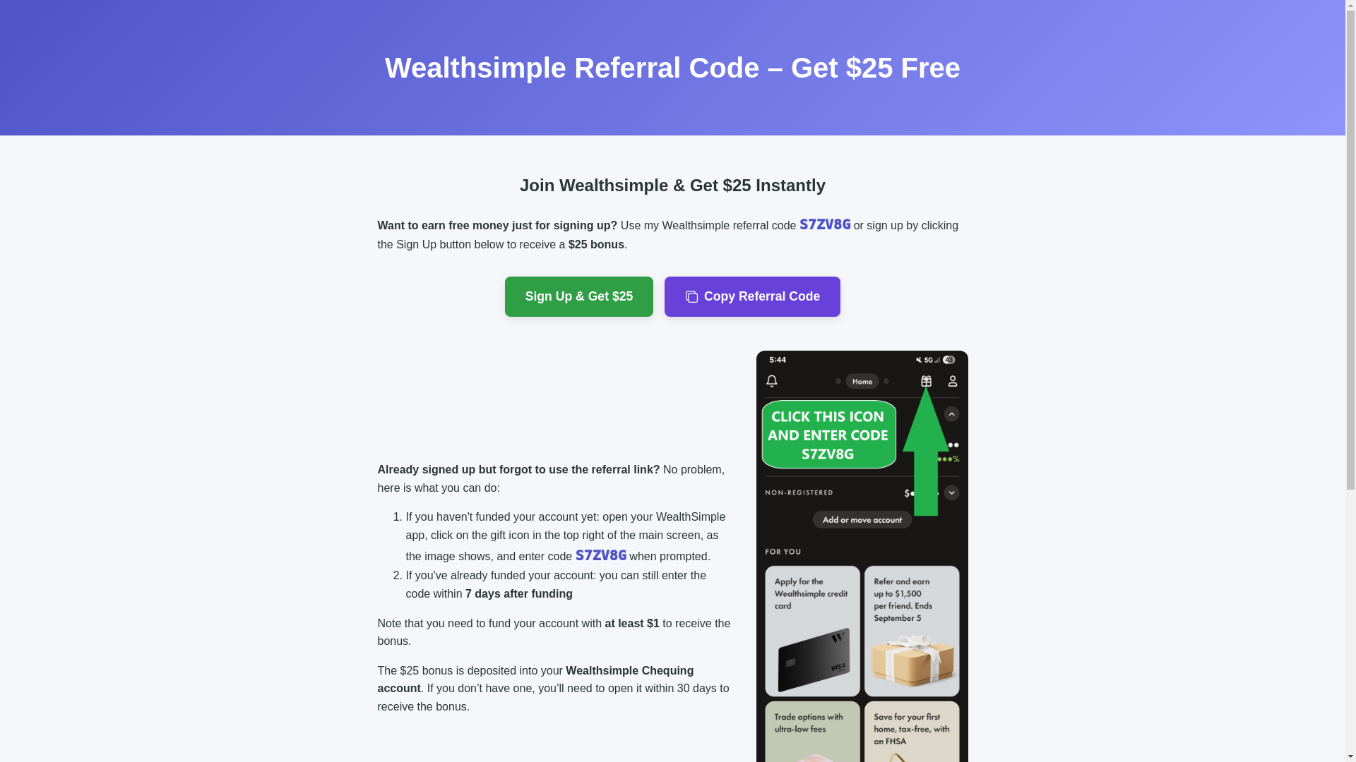 website screenshot of https://wealthsimple-referral.ca/