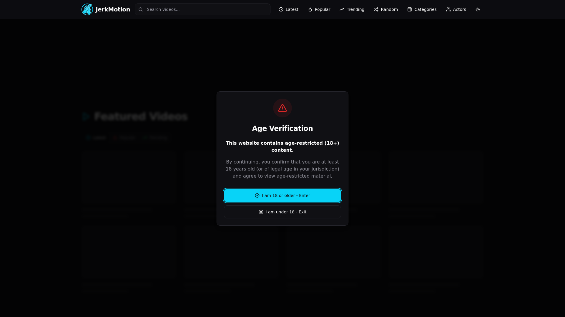 website screenshot of https://jerkmotion.com/