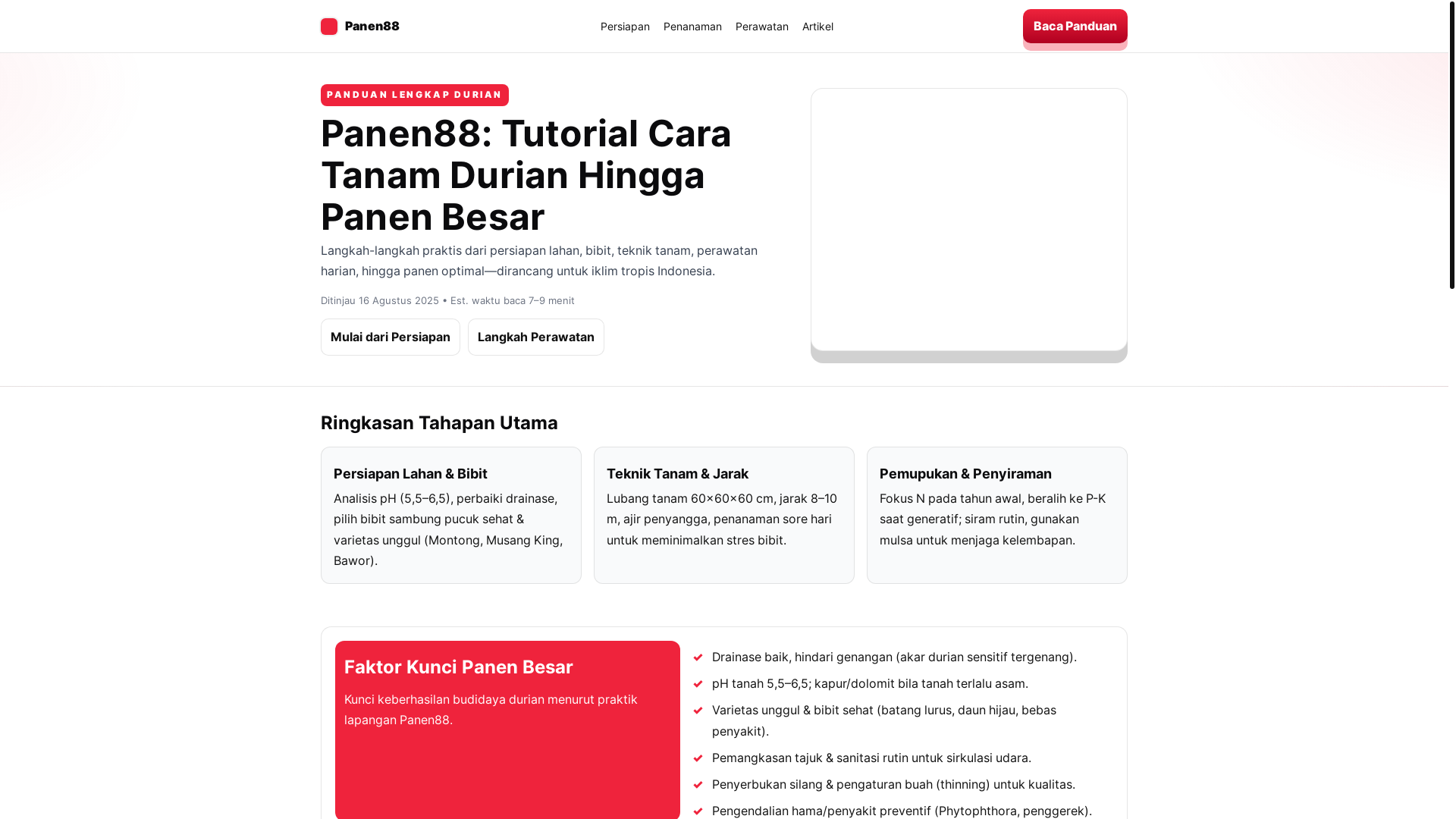 website screenshot of https://panen88com-j32529.pages.dev/