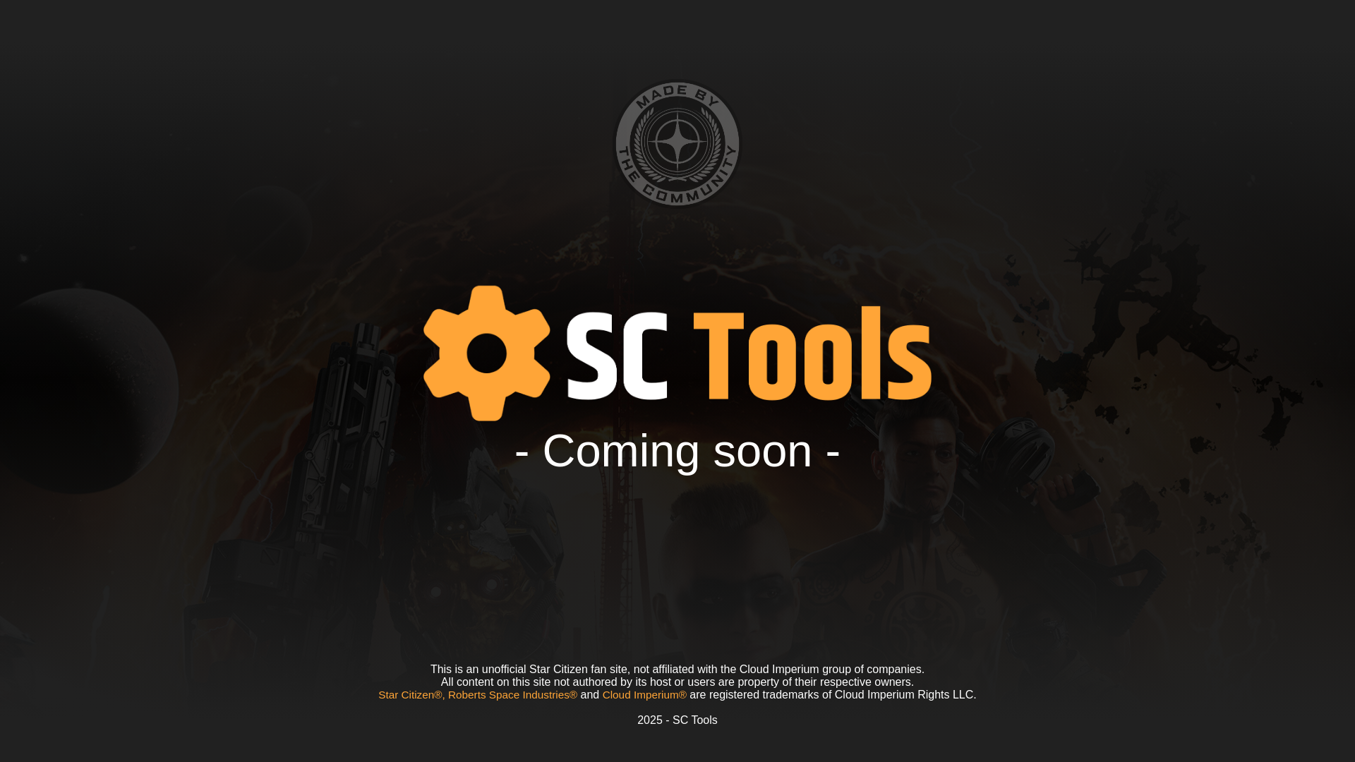 website screenshot of https://sc-tools.space/