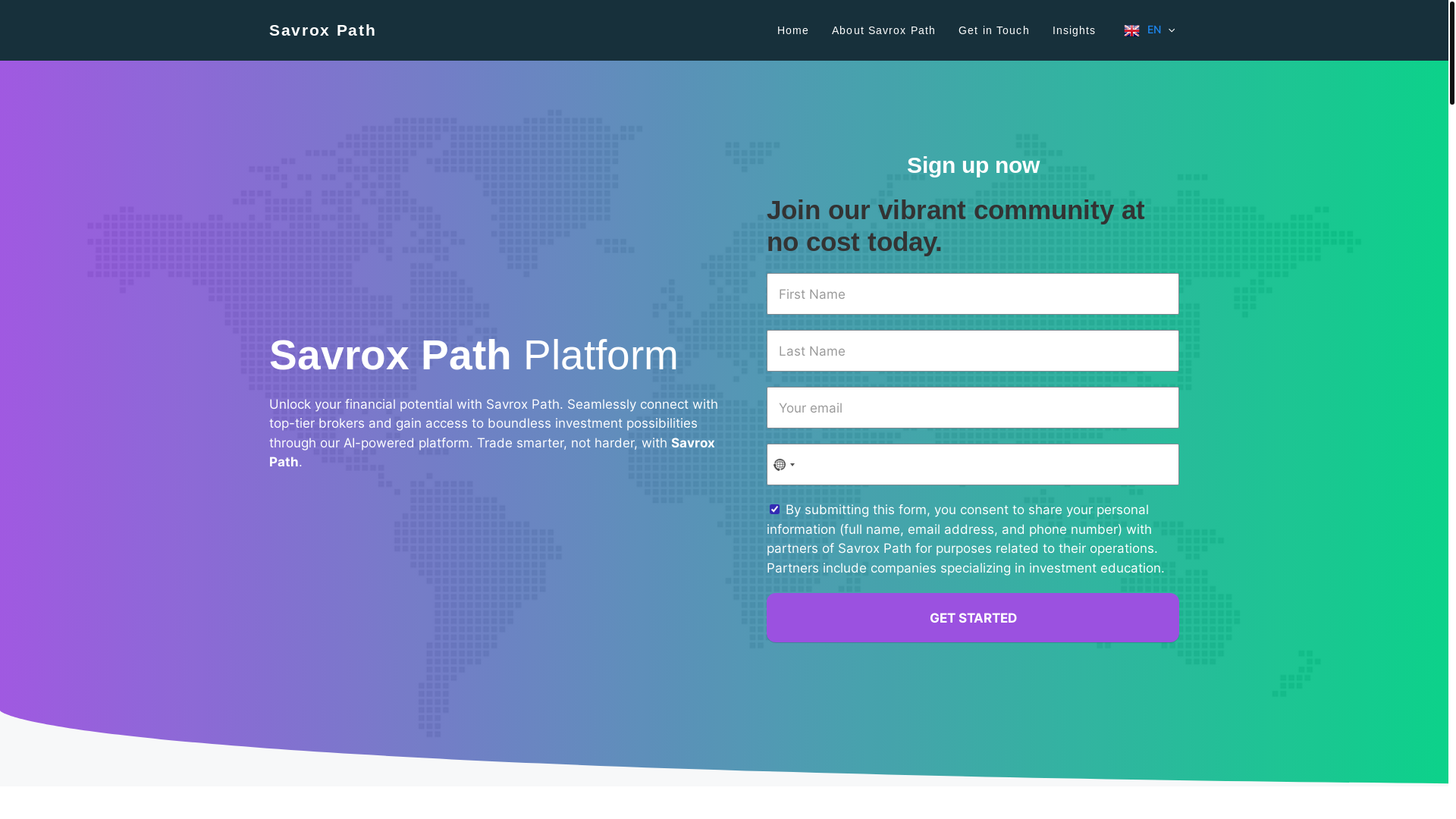 website screenshot of https://savroxpath.com/