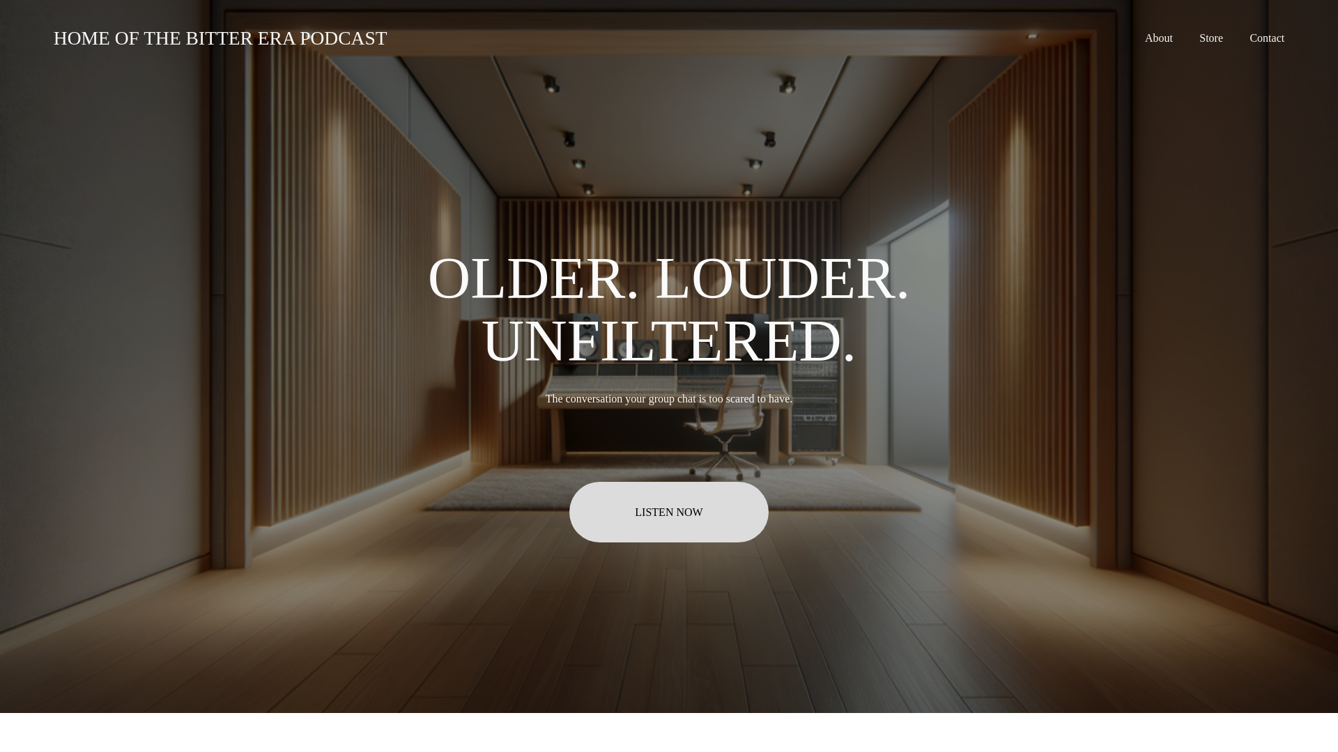 website screenshot of https://bittertime.com