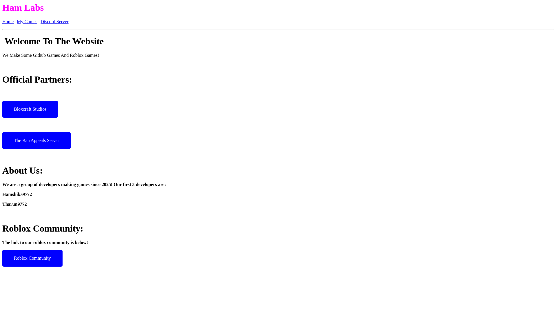 website screenshot of https://ham-labs.pages.dev/
