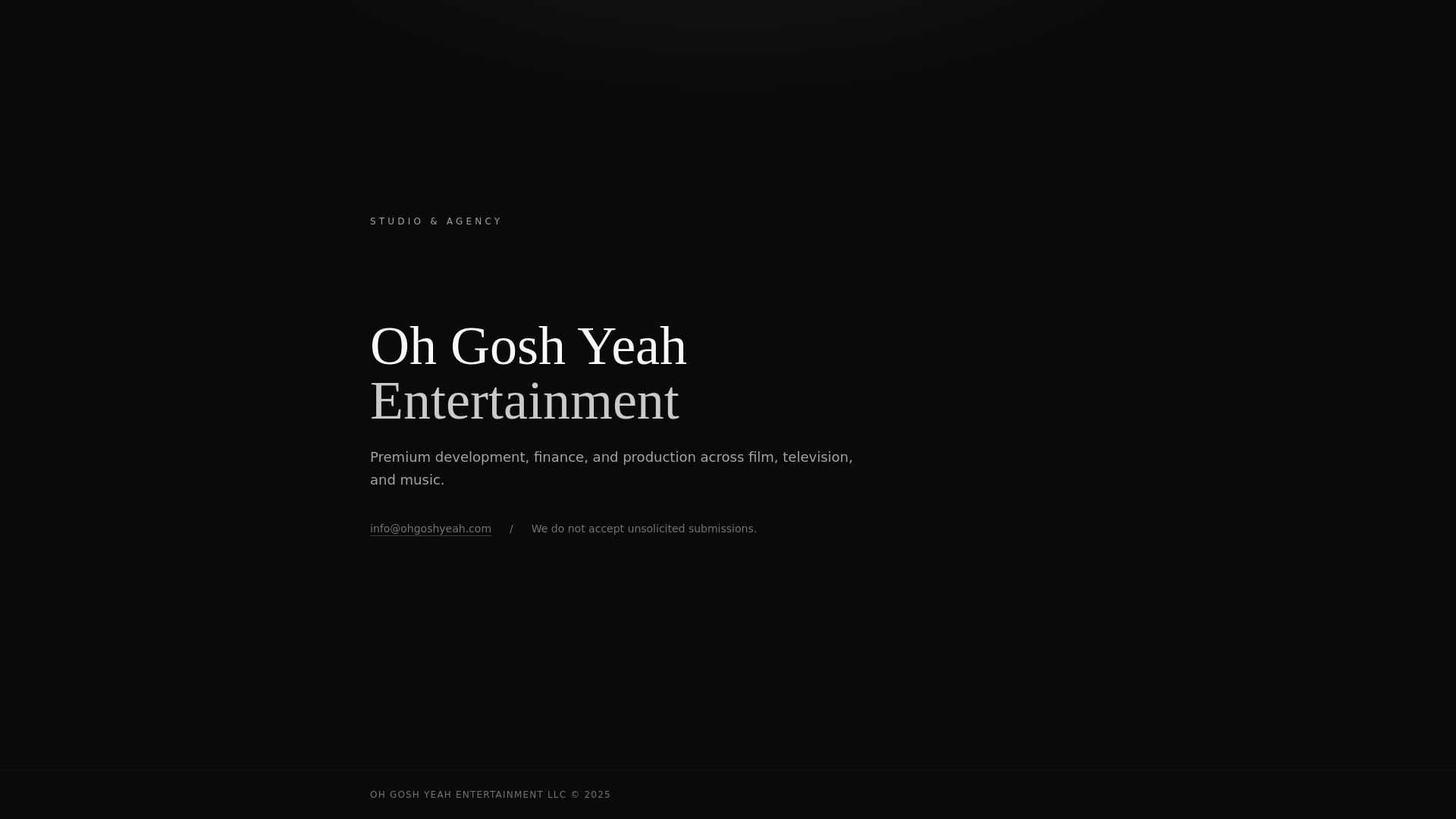website screenshot of https://ohgoshyeah.com/