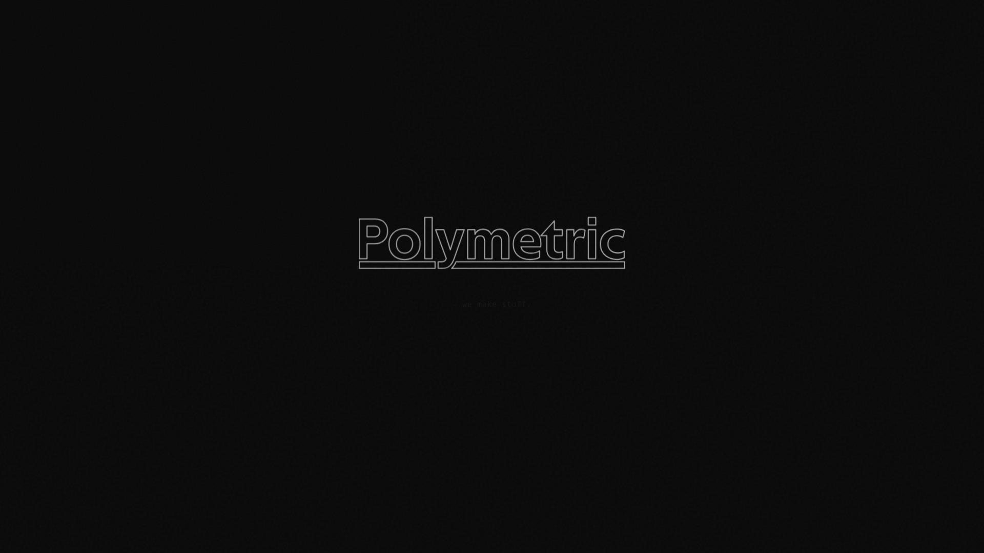 website screenshot of https://polymetric.media/
