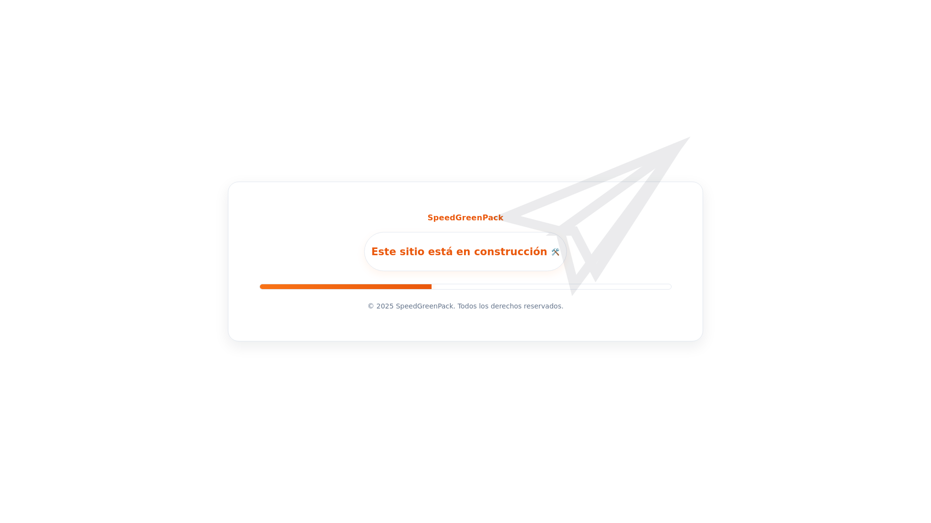 website screenshot of https://speedgreenpack.com/
