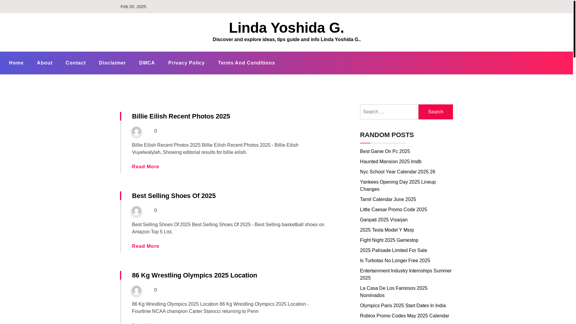 website screenshot of https://lindayoshidag.pages.dev/