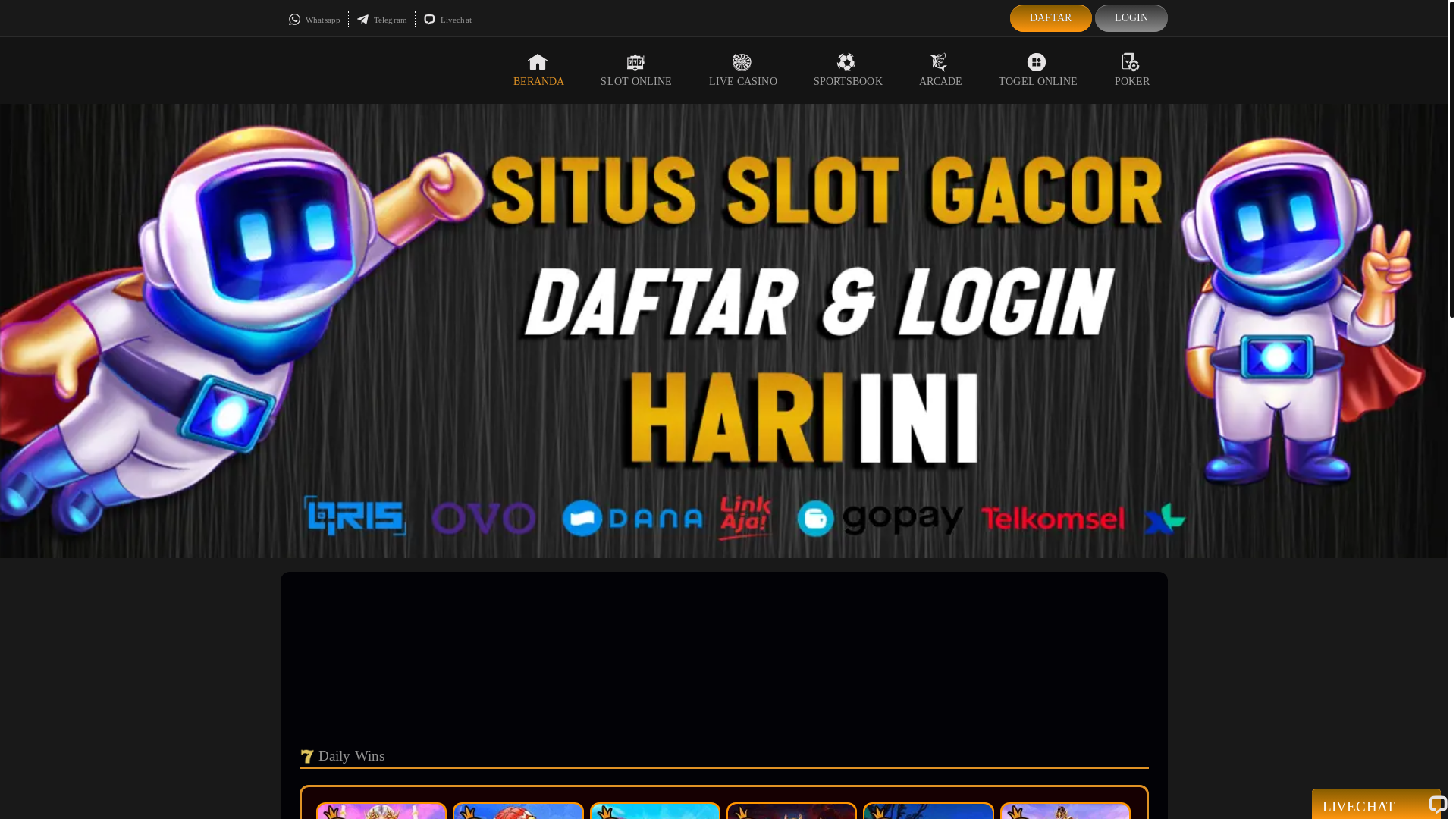 website screenshot of https://menyala88c.com/