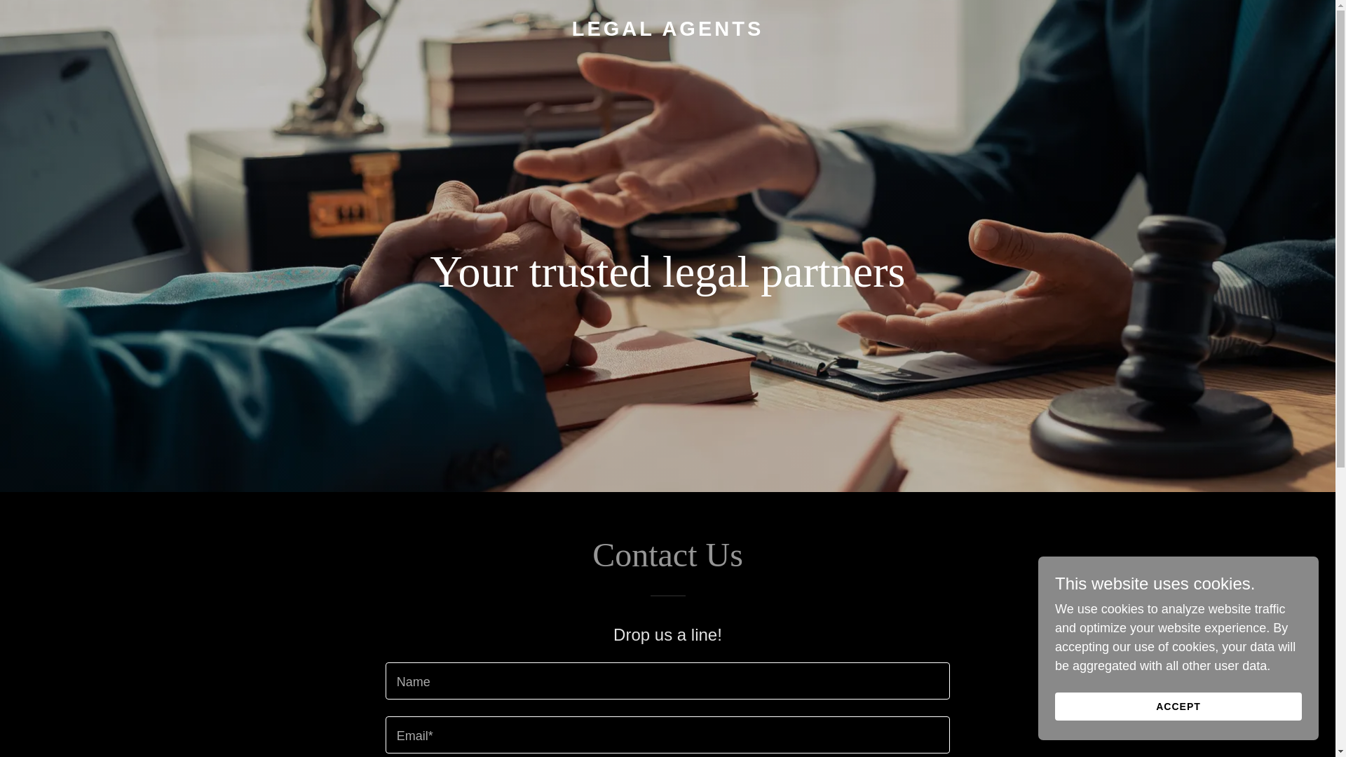 website screenshot of https://legalagents.services/
