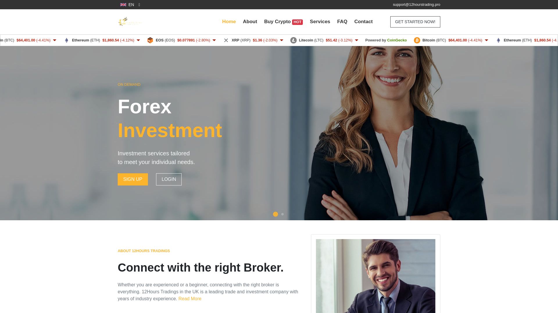 website screenshot of https://12hourstrading.pro/