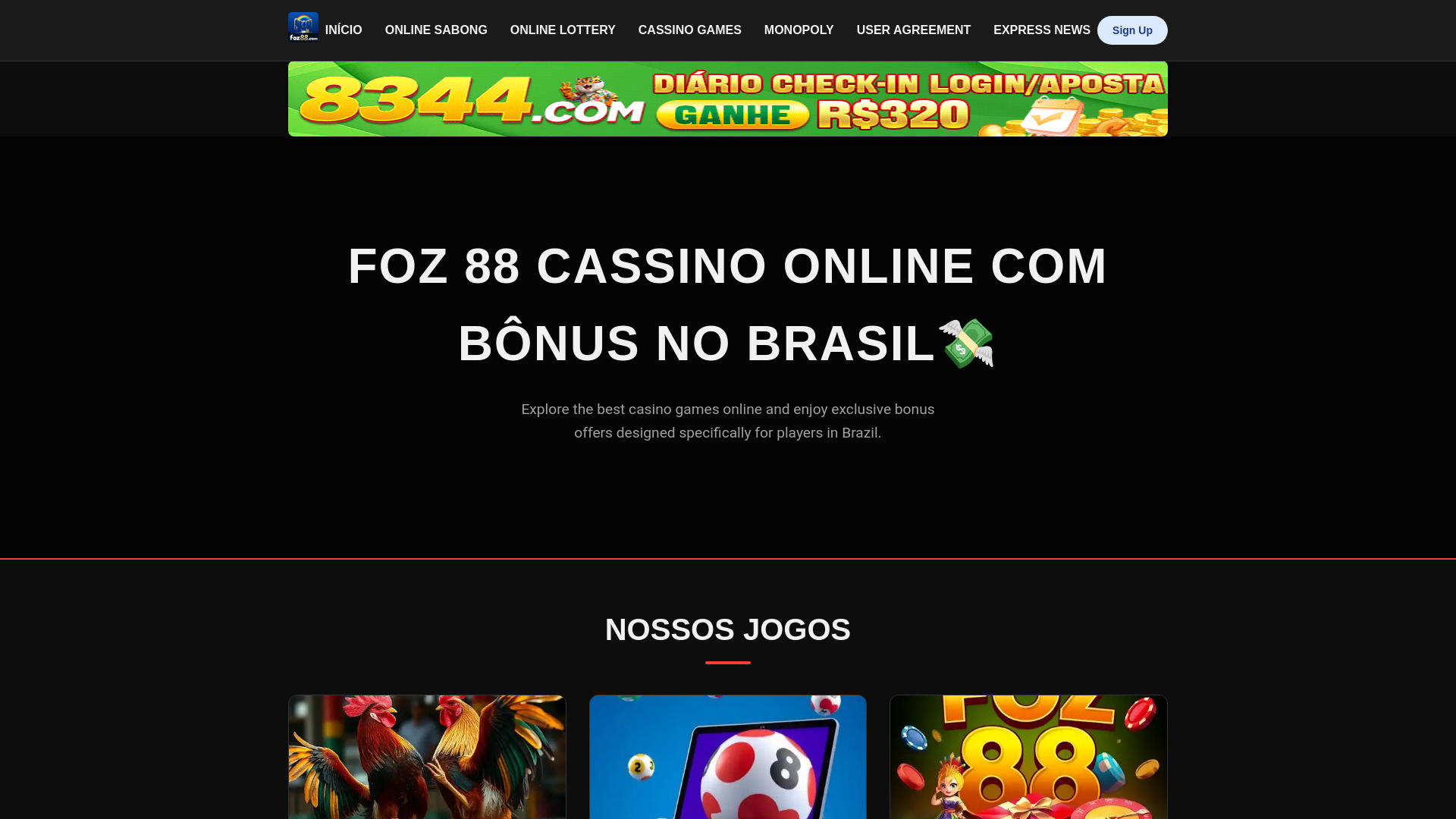 website screenshot of https://betfoz88.com/