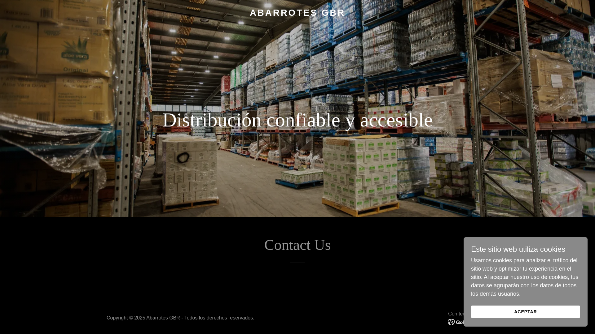 website screenshot of https://abarrotesgbr.com.mx