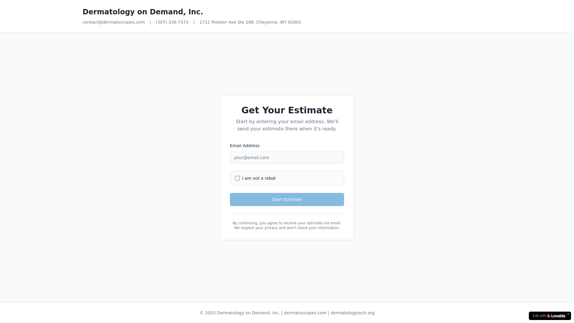 website screenshot of https://rapiquote.app/