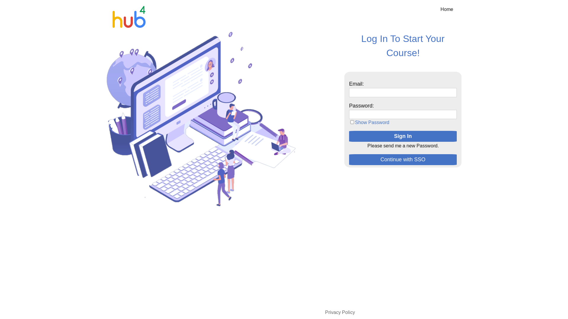 website screenshot of https://www.hub-4.net/v3