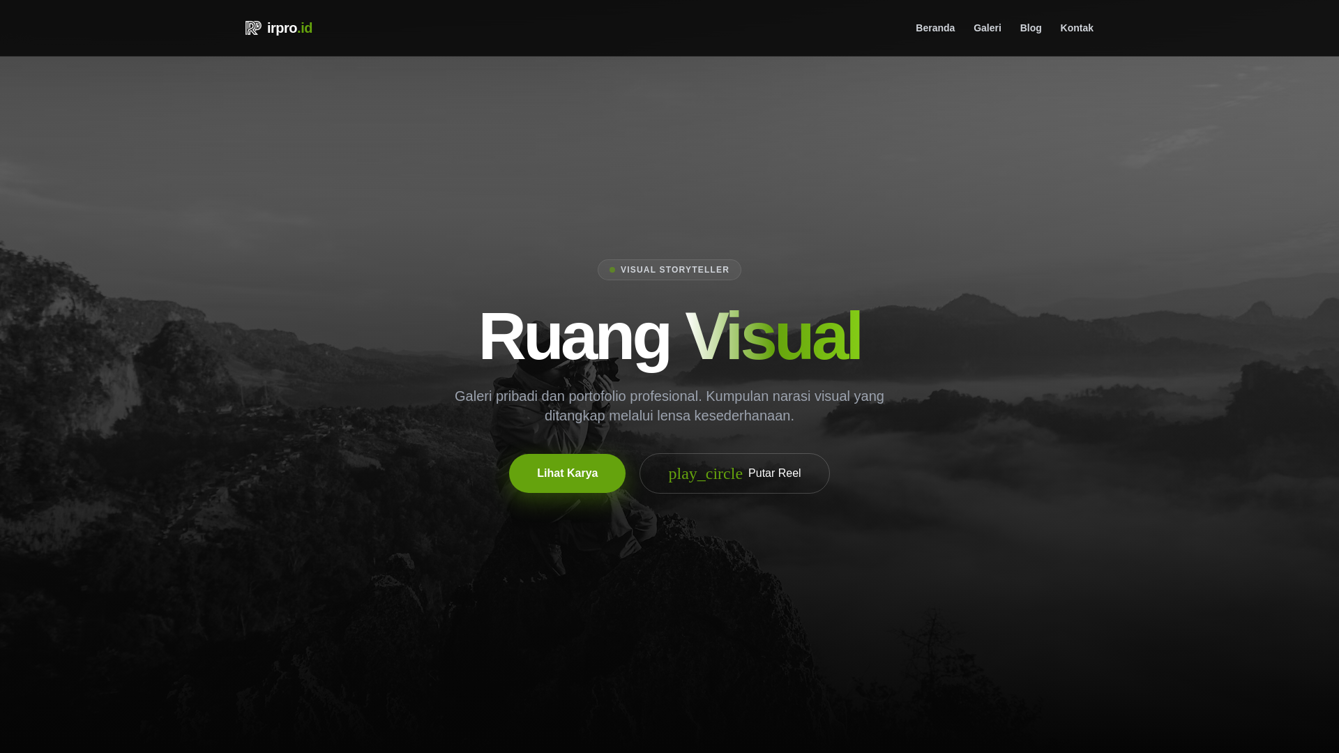 website screenshot of https://irpro.id/