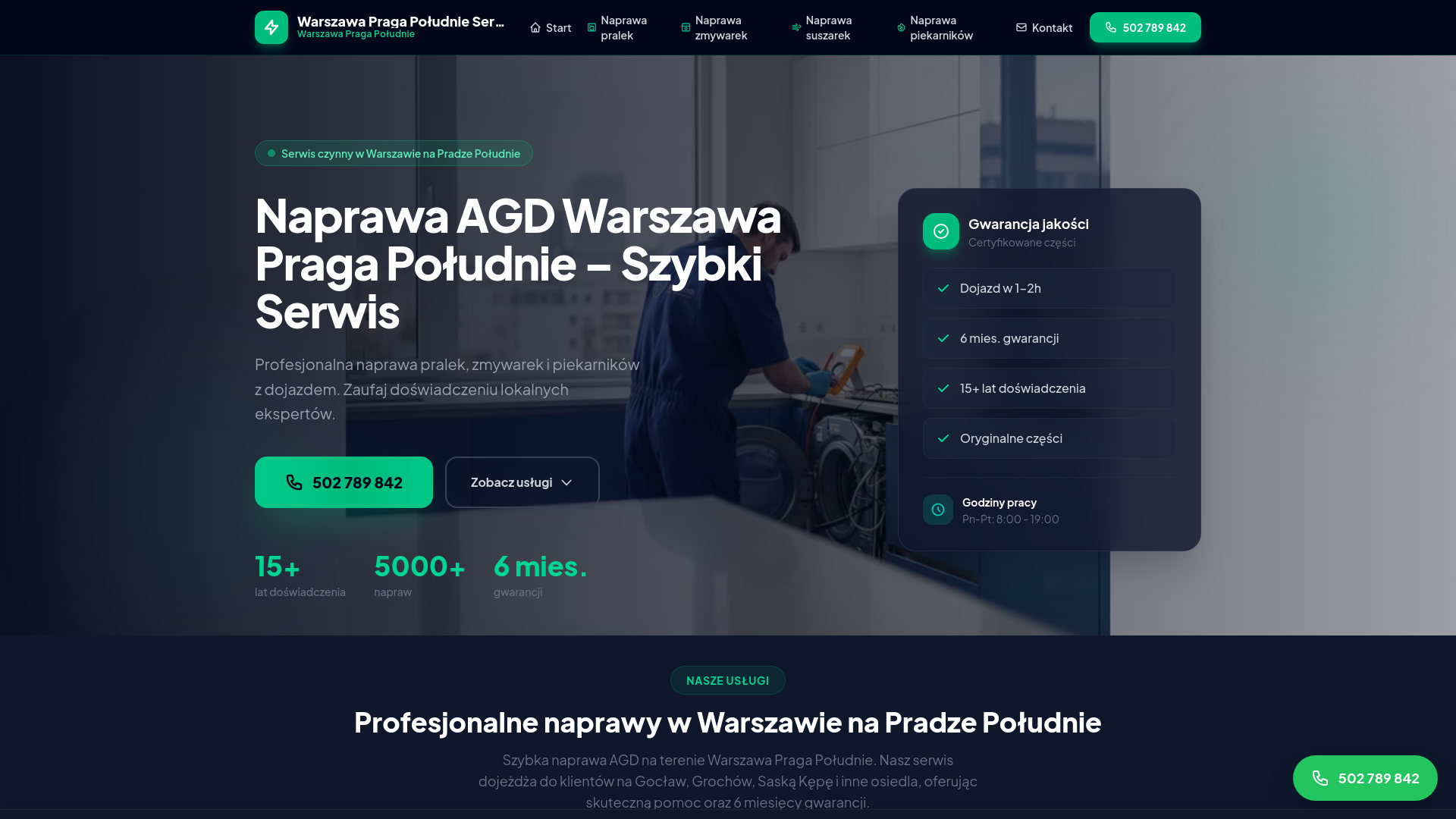 website screenshot of https://praga-poludnie.pages.dev/