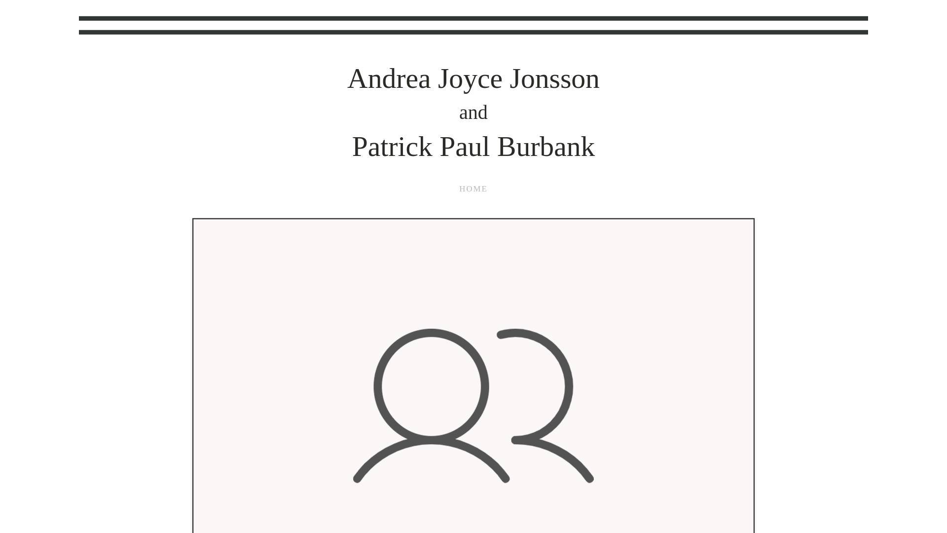 website screenshot of https://jonsson-burbank.wedding/