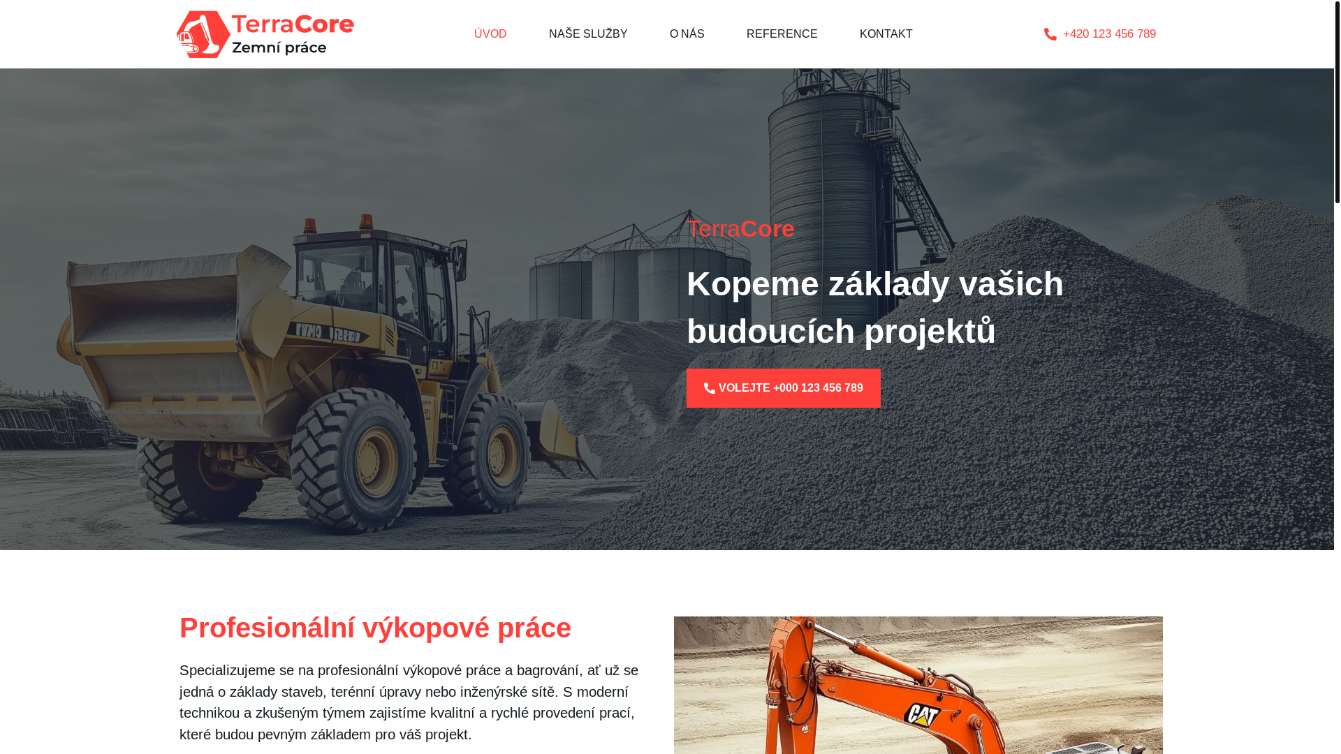 website screenshot of https://lp-vykopy.cz/