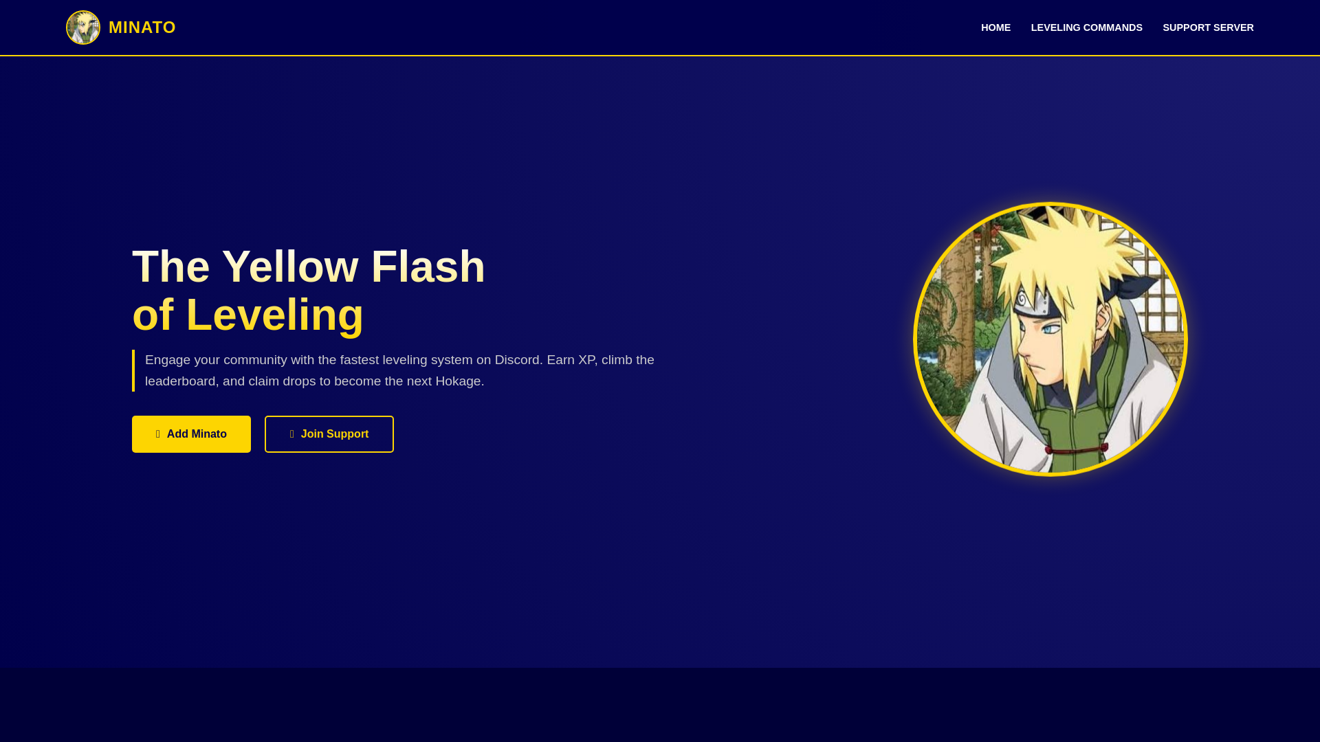 website screenshot of https://minato-bot.pages.dev/