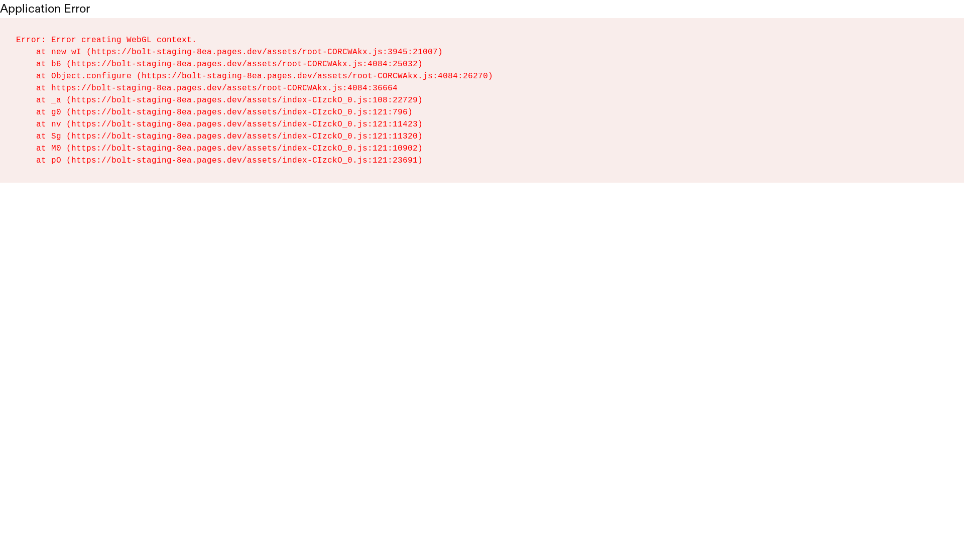 website screenshot of https://bolt-staging-8ea.pages.dev/