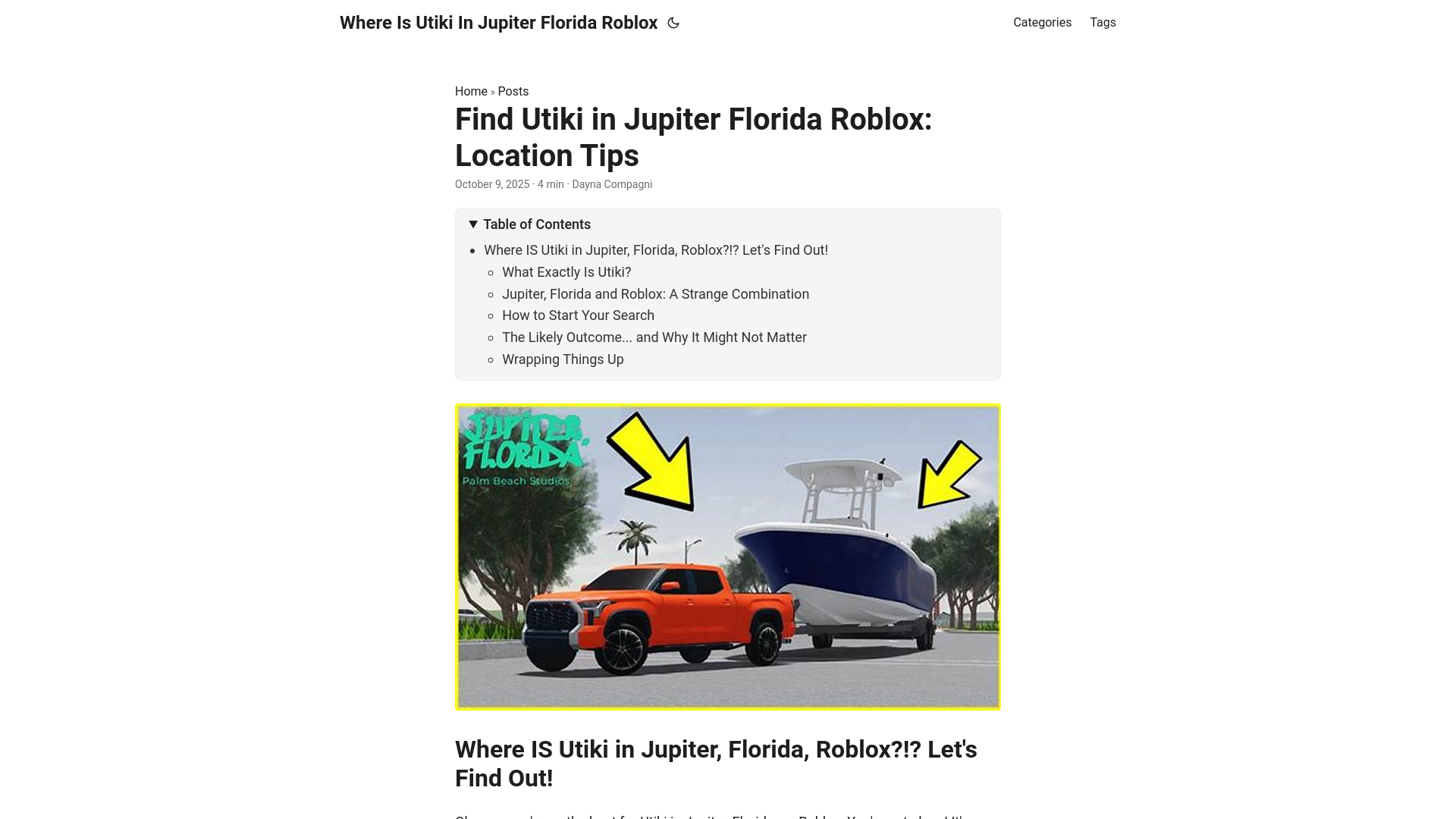 website screenshot of https://where-is-utiki-in-jupiter-florida-roblox.pages.dev