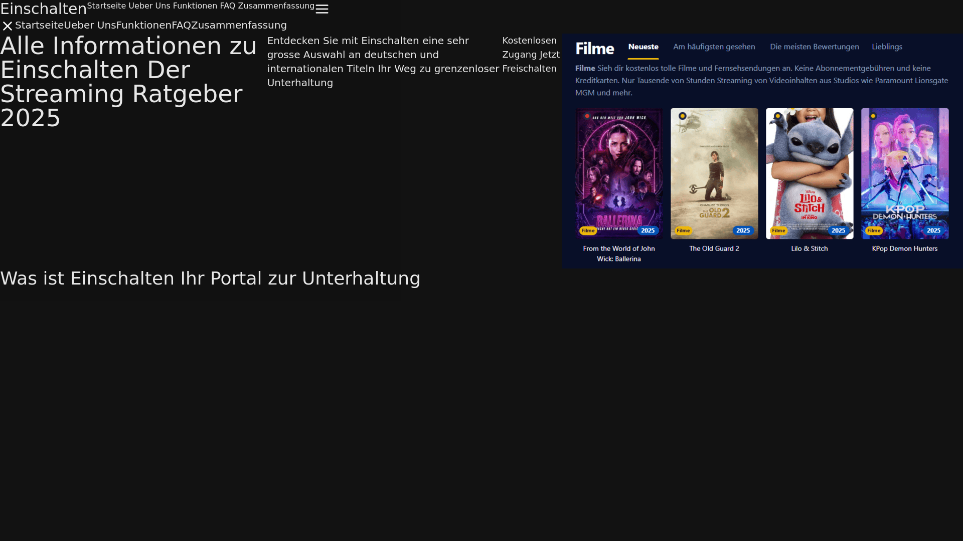 website screenshot of https://einschalten-bok4.pages.dev/