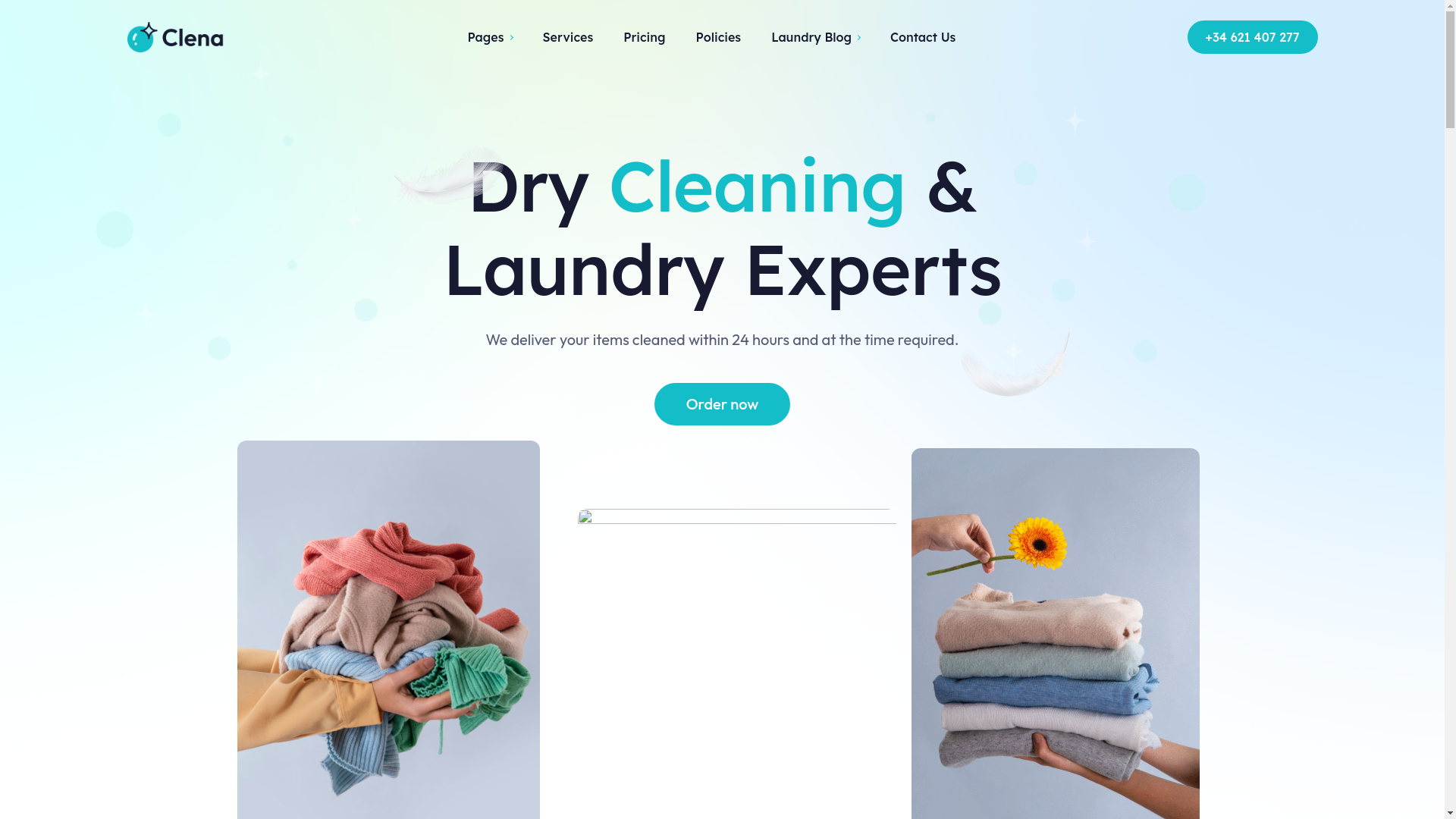website screenshot of https://somostulavanderia.com/